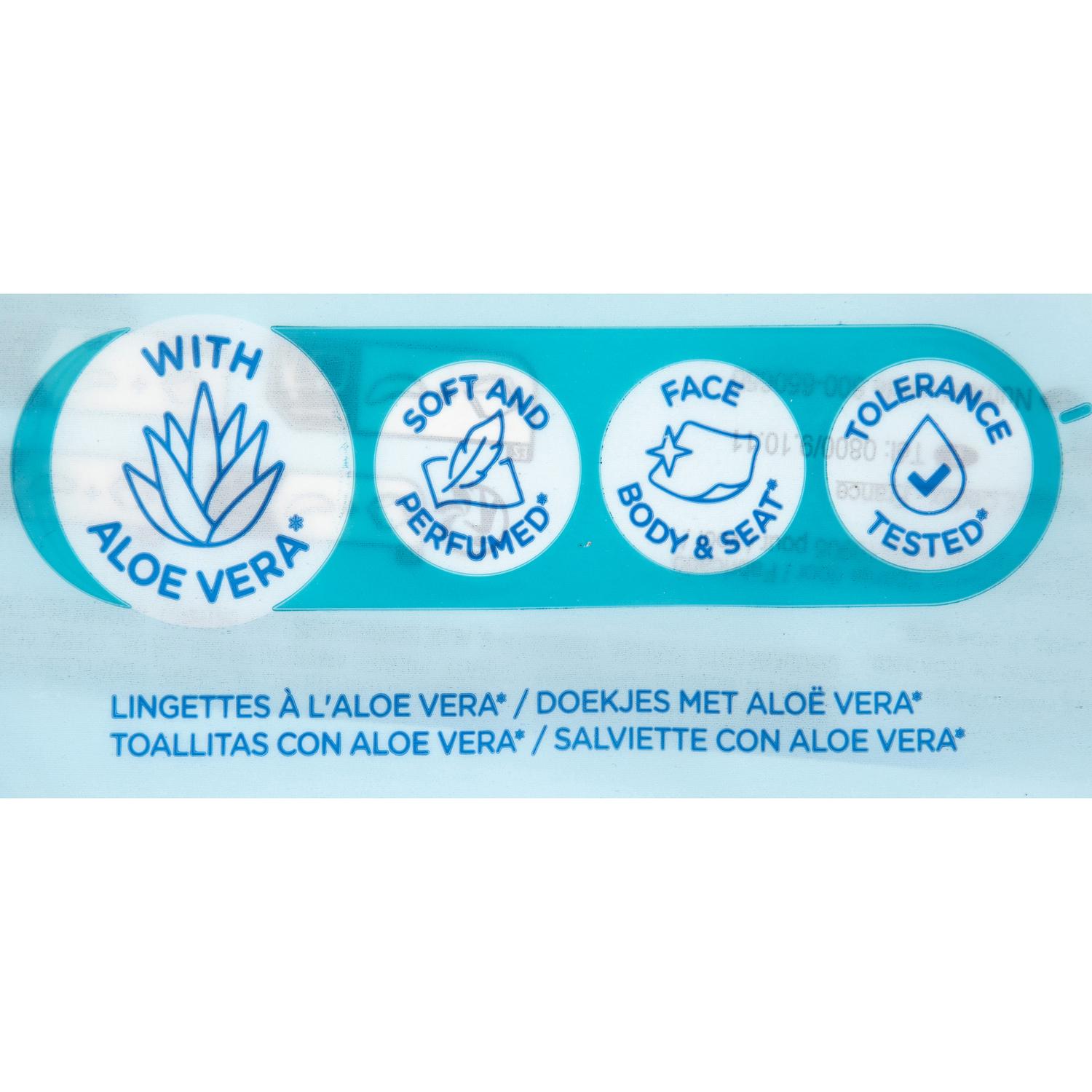 Toallitas para bebé con aloe vera Carrefour Baby pack 6 de 80 ud.