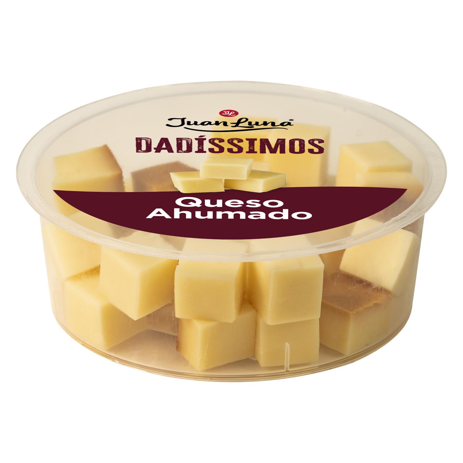 Queso madurado ahumado en dados Juan Luna bote 90 g.