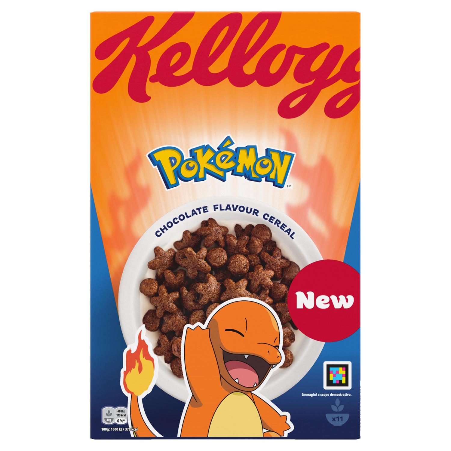 Cereales con sabor a chocolate Kellogg's Pokémon 350 g.