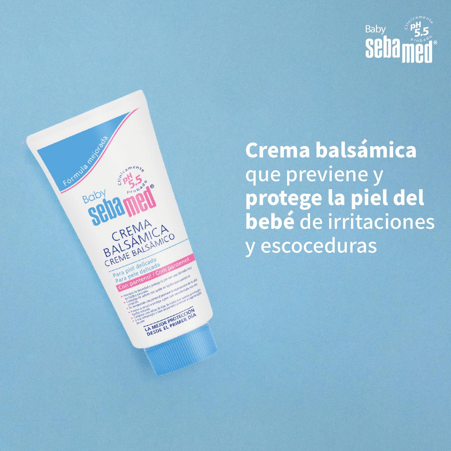 Crema balsámica para proteger la zona del pañal Sebamed 300 ml.