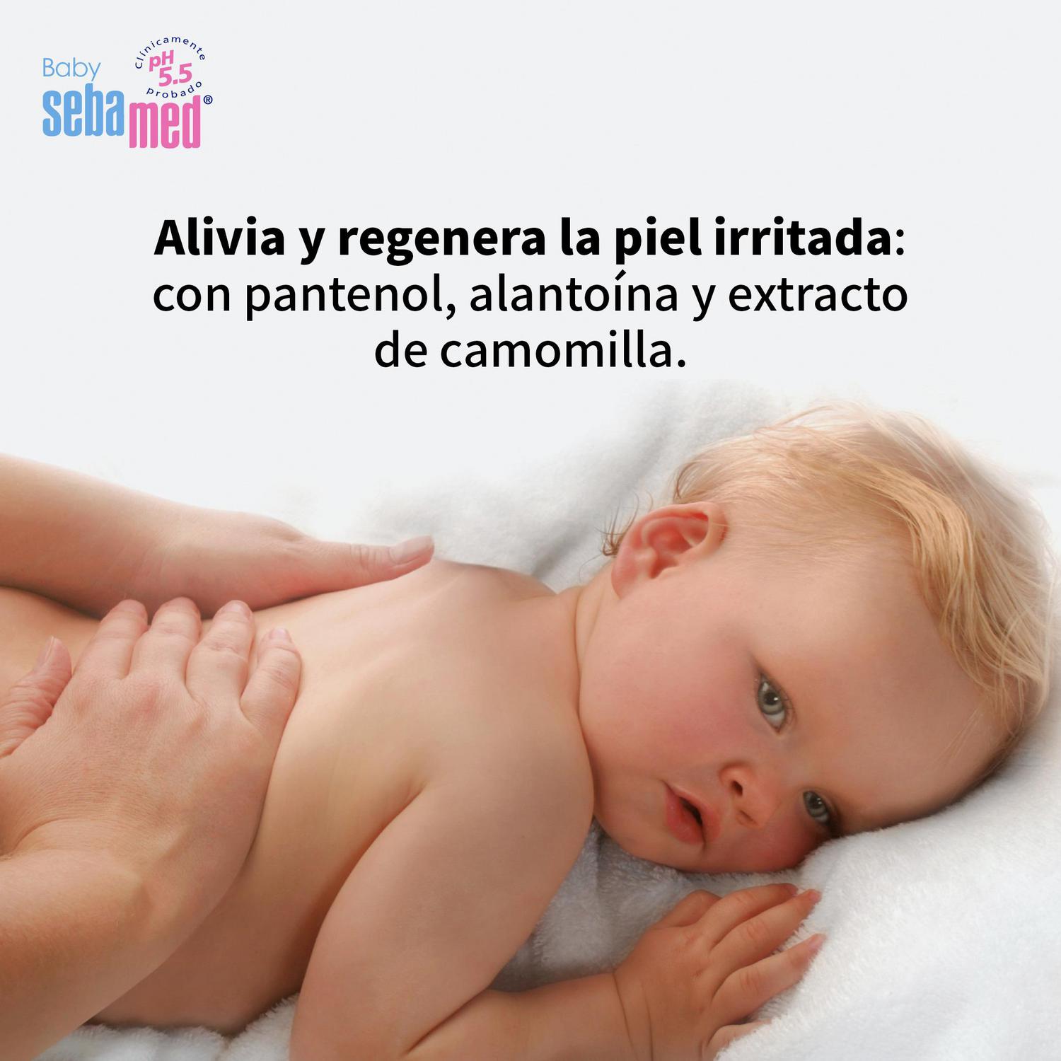 Crema balsámica para proteger la zona del pañal Sebamed 300 ml.