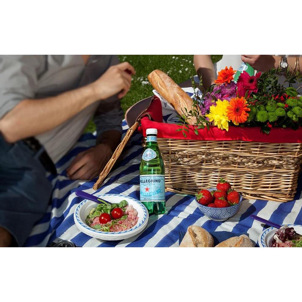 Agua mineral natural con gas San Pellegrino 50 cl.