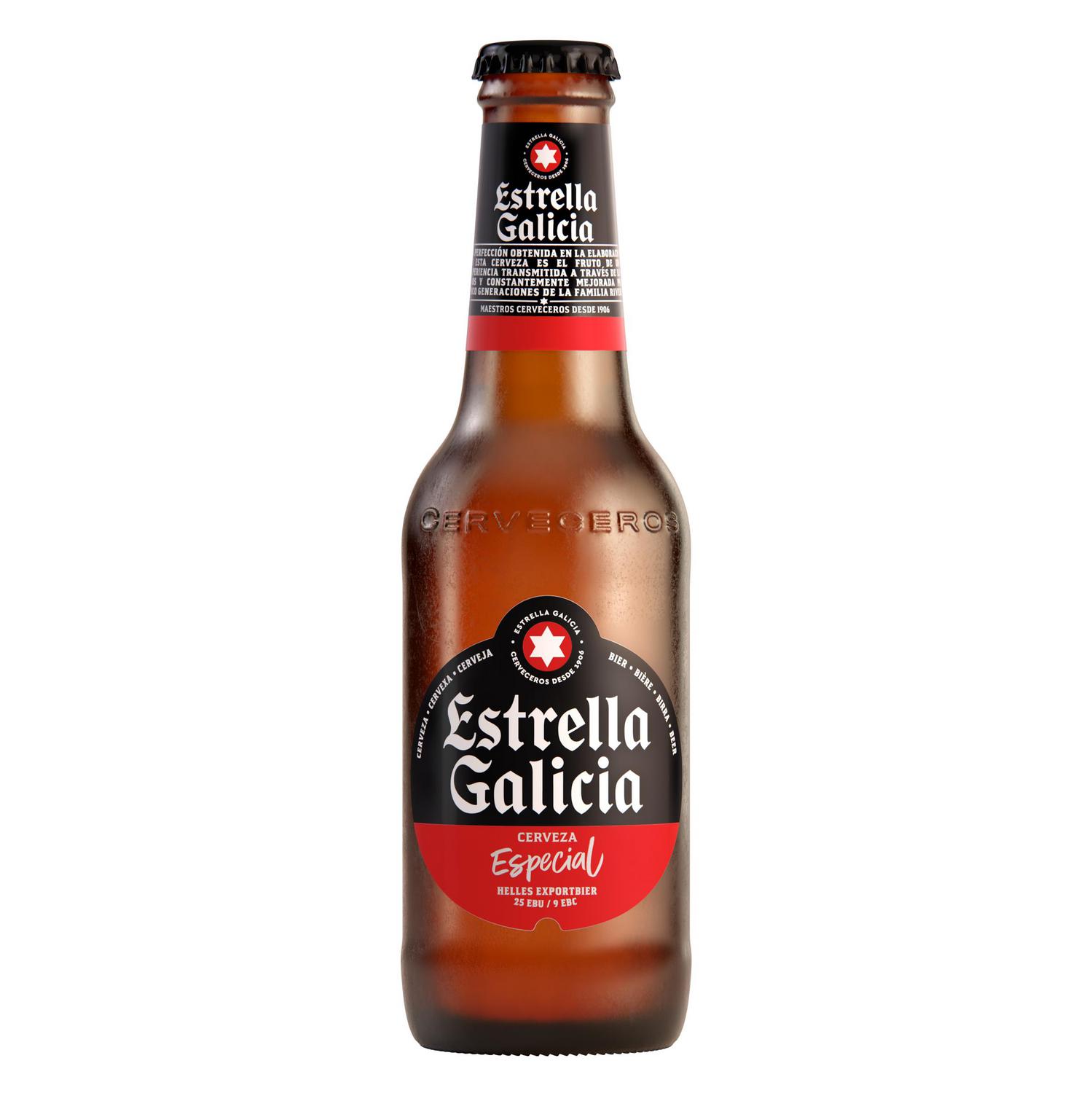 Cerveza Estrella Galicia especial pack 12 botellas 25 cl.