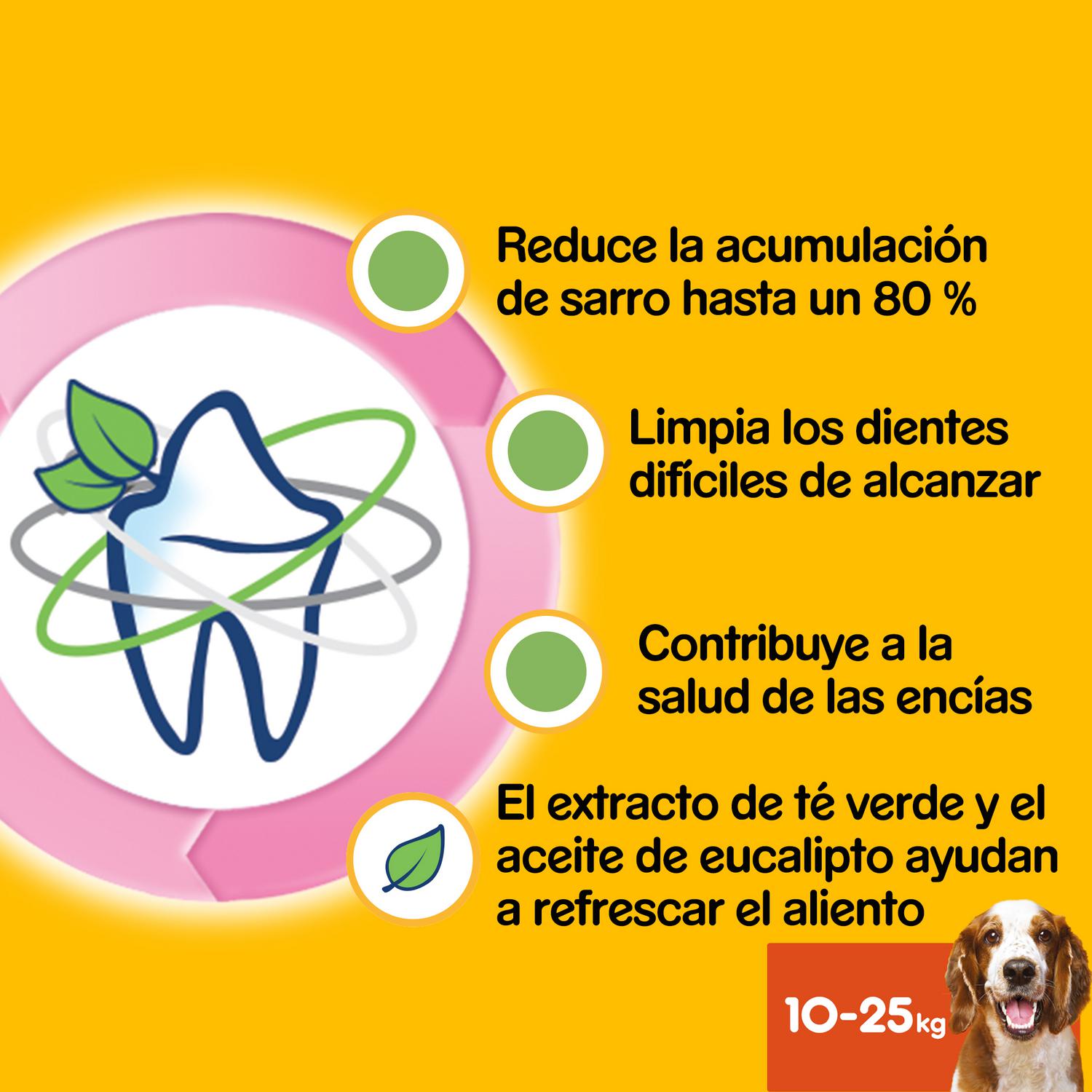 Snacks dental para perros medianos Pedigree Dentastix Fresh pack de 28 unidades