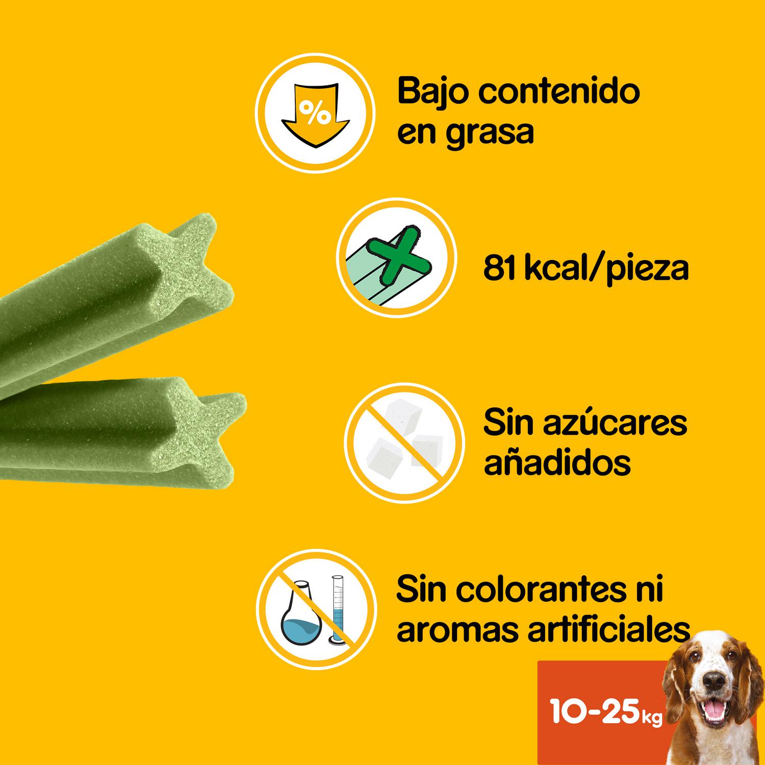 Snacks dental para perros medianos Pedigree Dentastix Fresh pack de 28 unidades