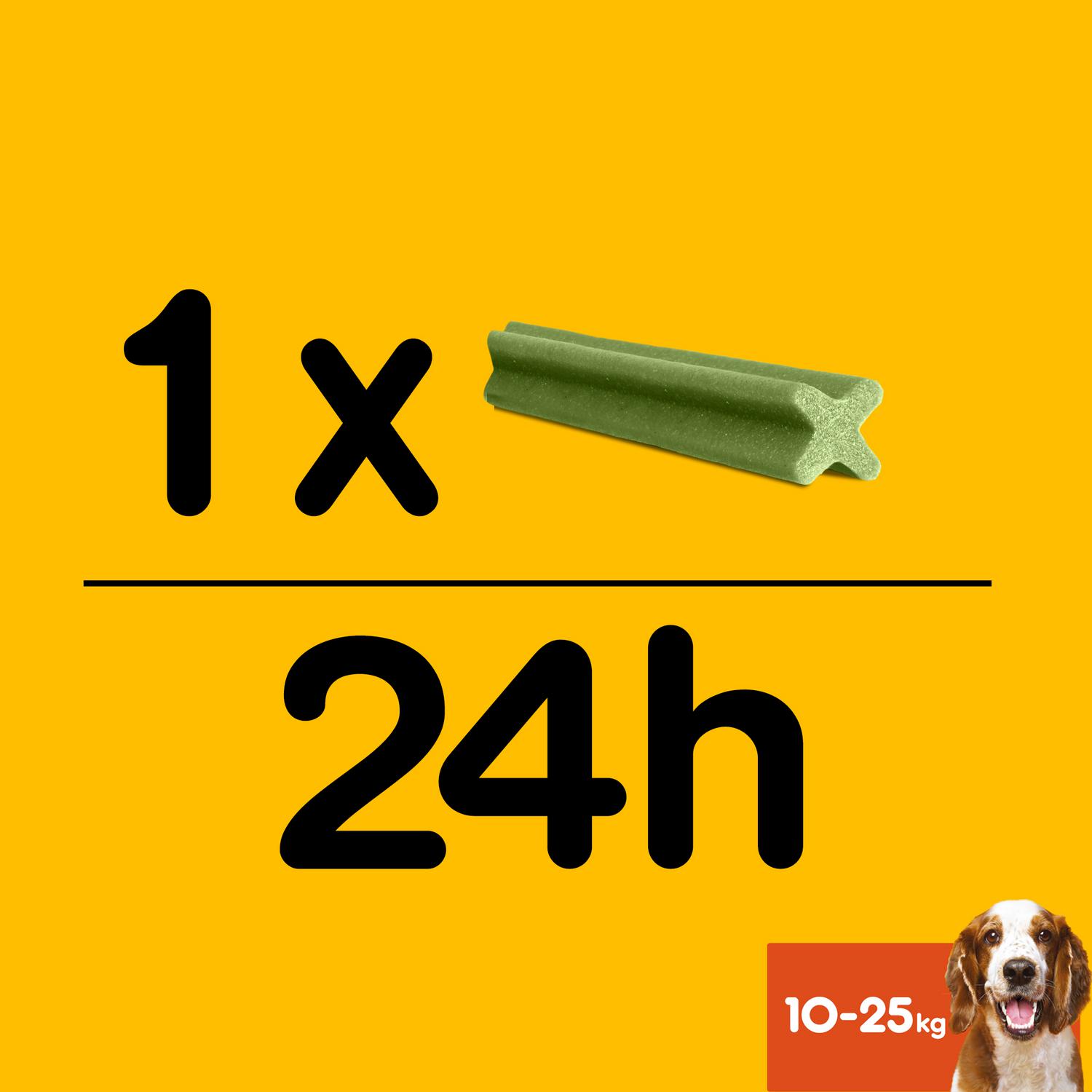 Snacks dental para perros medianos Pedigree Dentastix Fresh pack de 28 unidades