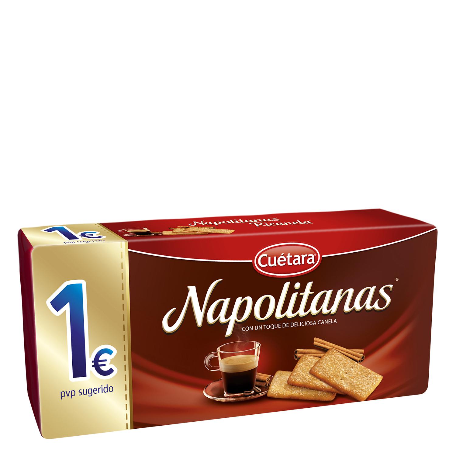 Galletas con canela Napolitanas Cuétara 213 g.