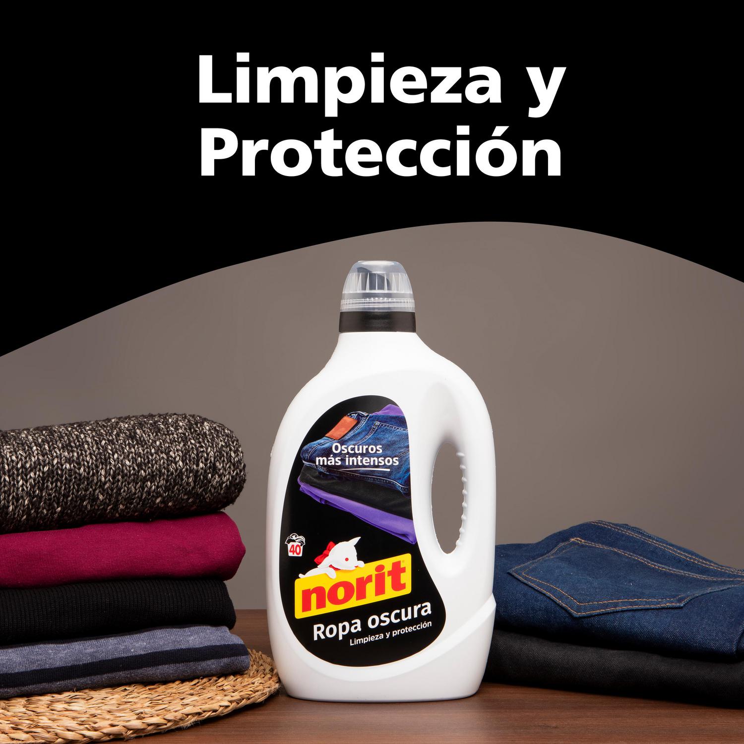 Detergente líquido ropa oscura Norit 40 lavados.