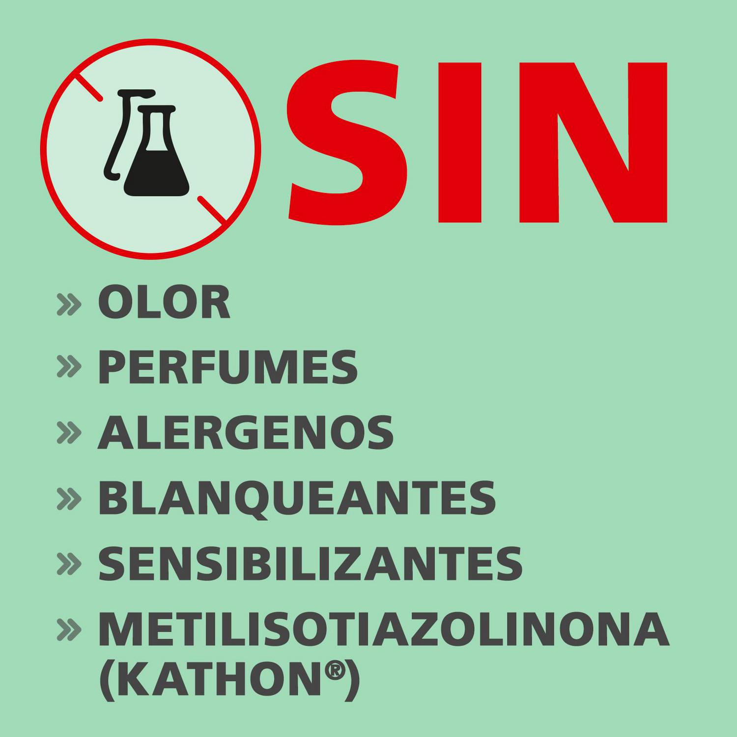 Detergente líquido para pieles sensibles Norit 40 lavados.