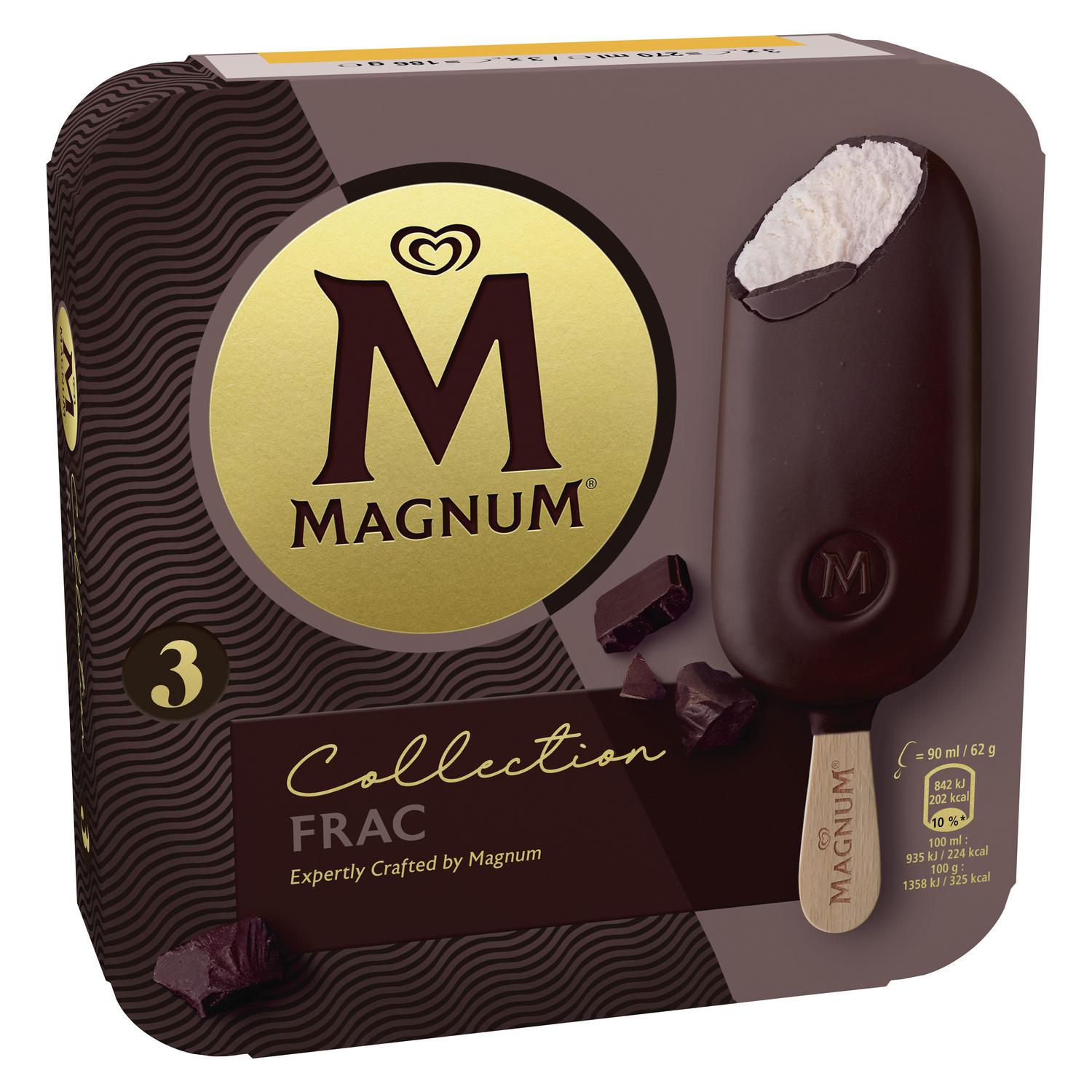 Helado bombón Magnum Collection Frac sin gluten 3 uds.