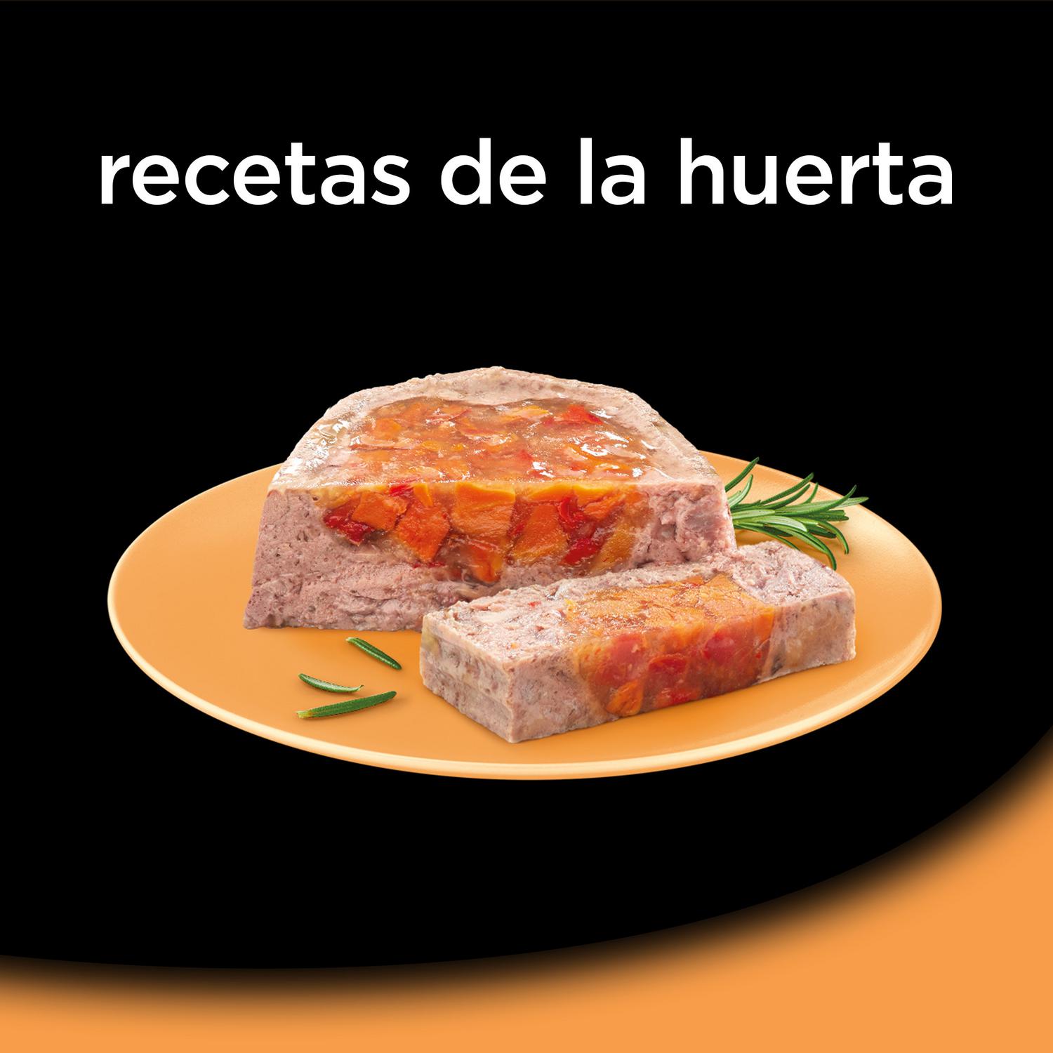 Comida húmeda selección recetas de la huerta para perro Cesar pack de 4 unidades de 150 g.