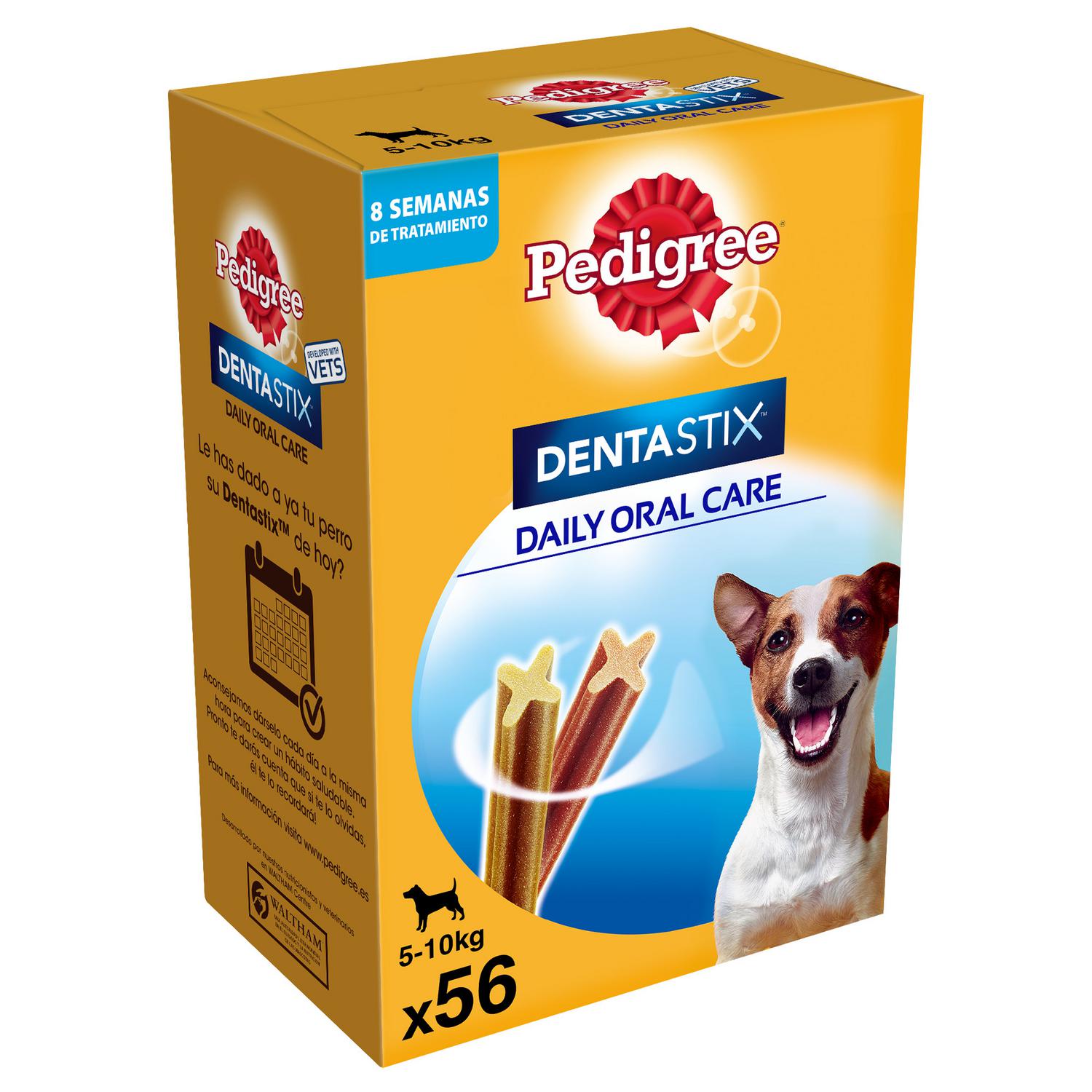 Snacks dental para perros pequeños Pedigree Dentastix pack de 56 unidades