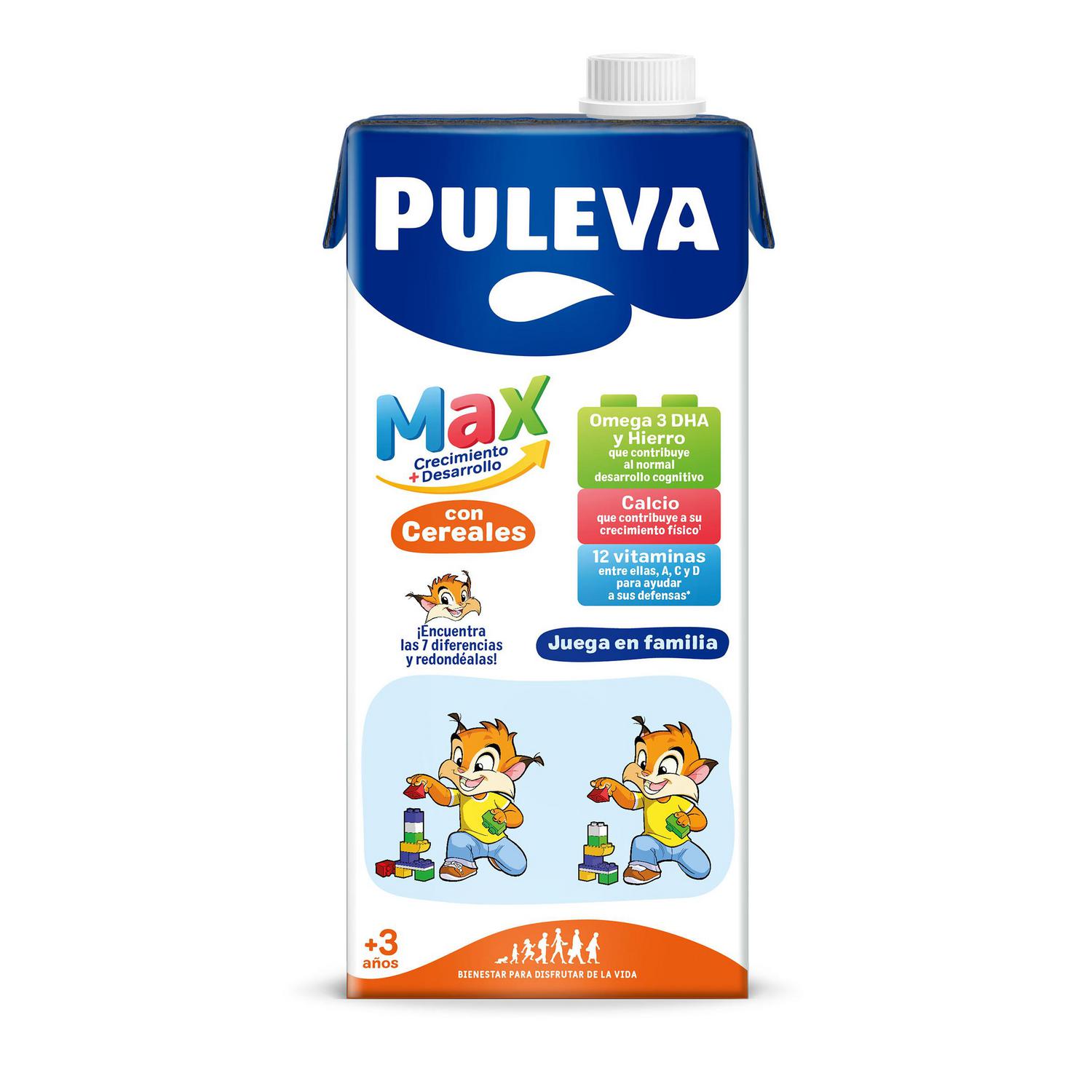 Preparado lácteo con cereales crecimiento y desarrollo Puleva Max brik 1 l.