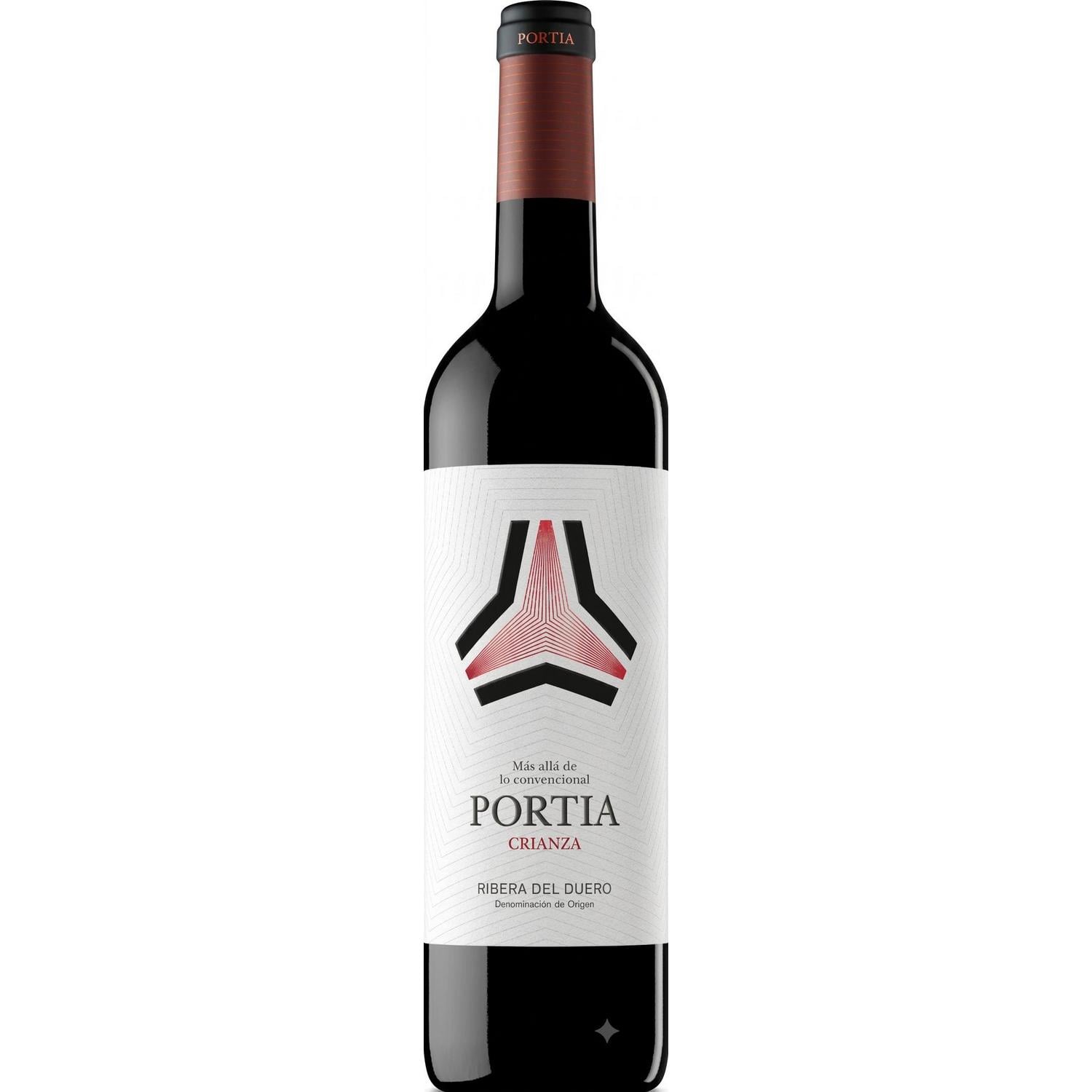 Vino tinto crianza tempranillo Portia Prima D.O. Ribera del Duero 75 cl.