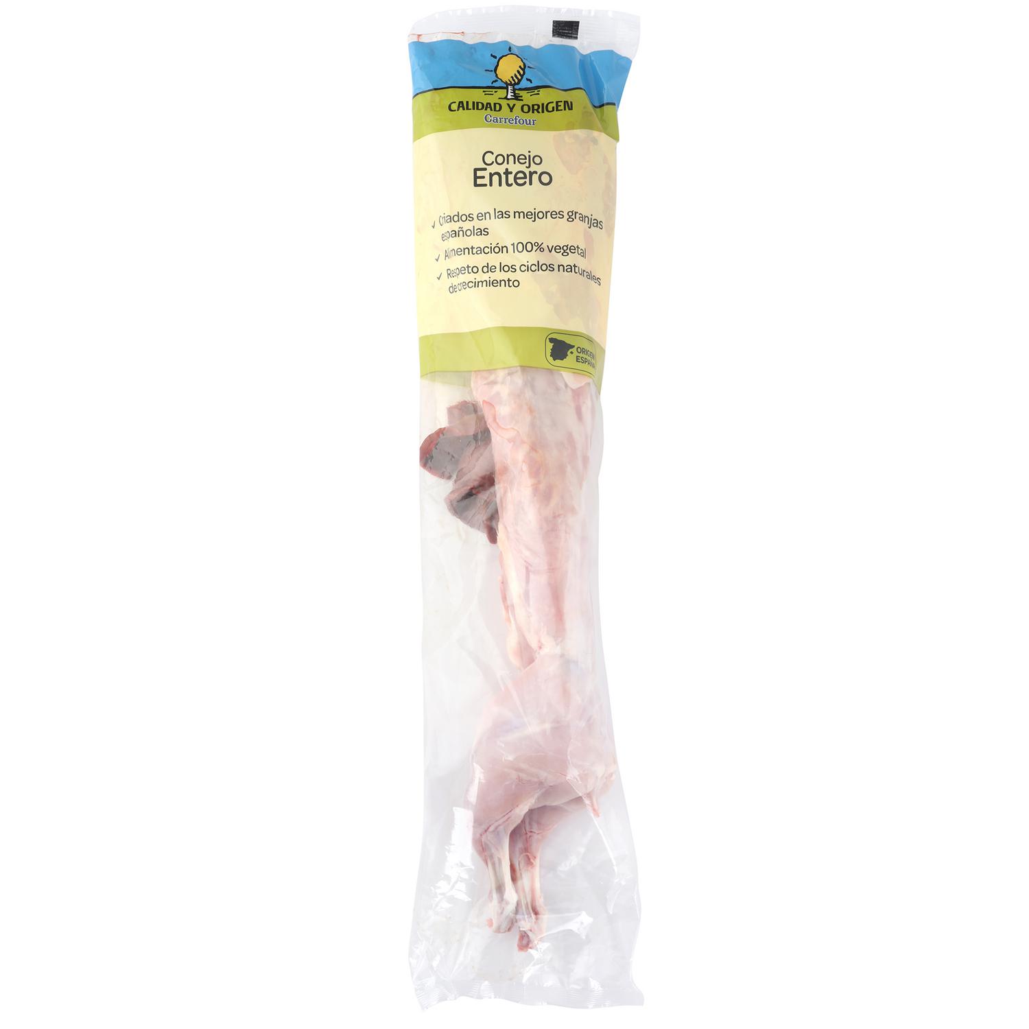 Conejo entero Círculo de Calidad 1,5 kg aprox