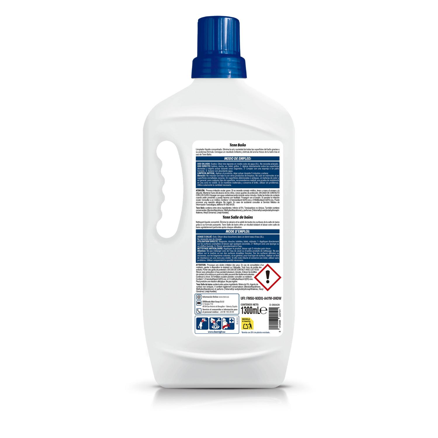 Limpiador de baño Tenn 1,3 l.