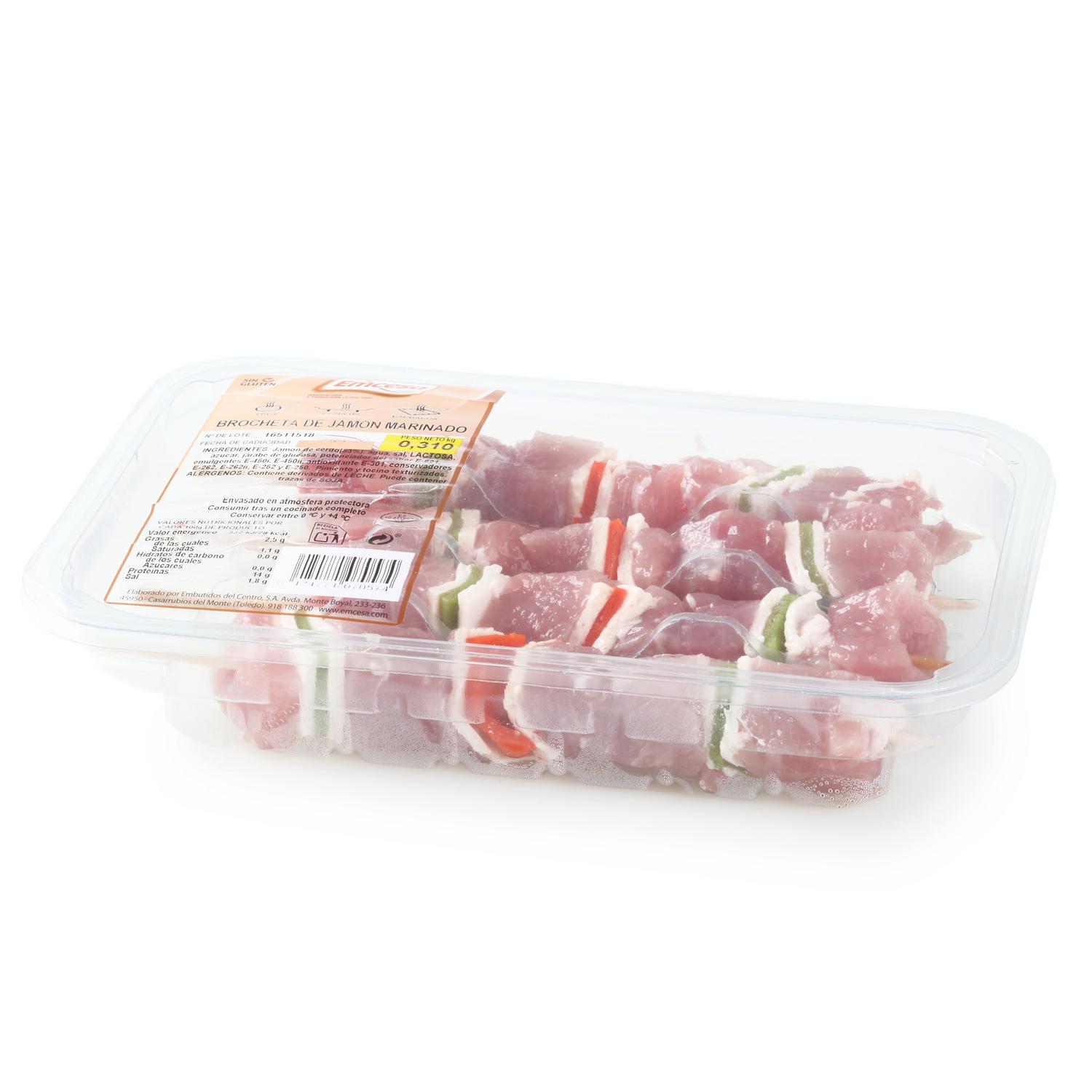 Brocheta de Jamón Fresco de Cerdo Emcesa 310 g