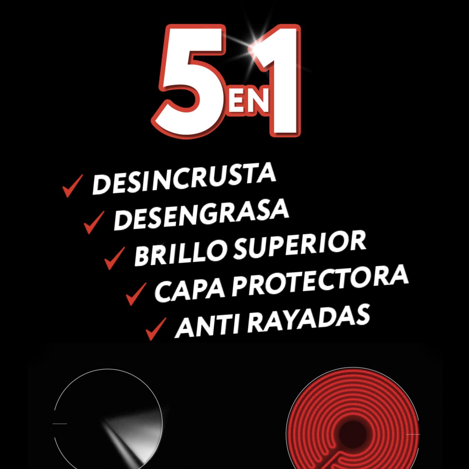 Limpiador vitrocerámica e inducción en crema Vitroclen 450 ml.
