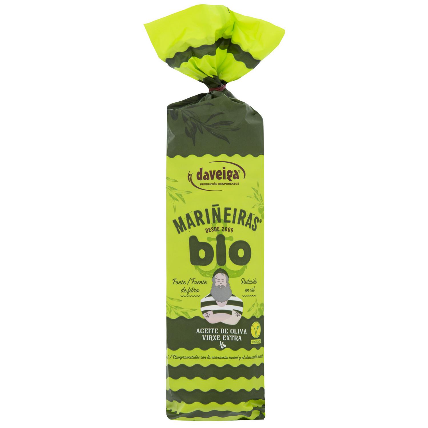 Galletas marineras ecológicas Daveiga 200 g.