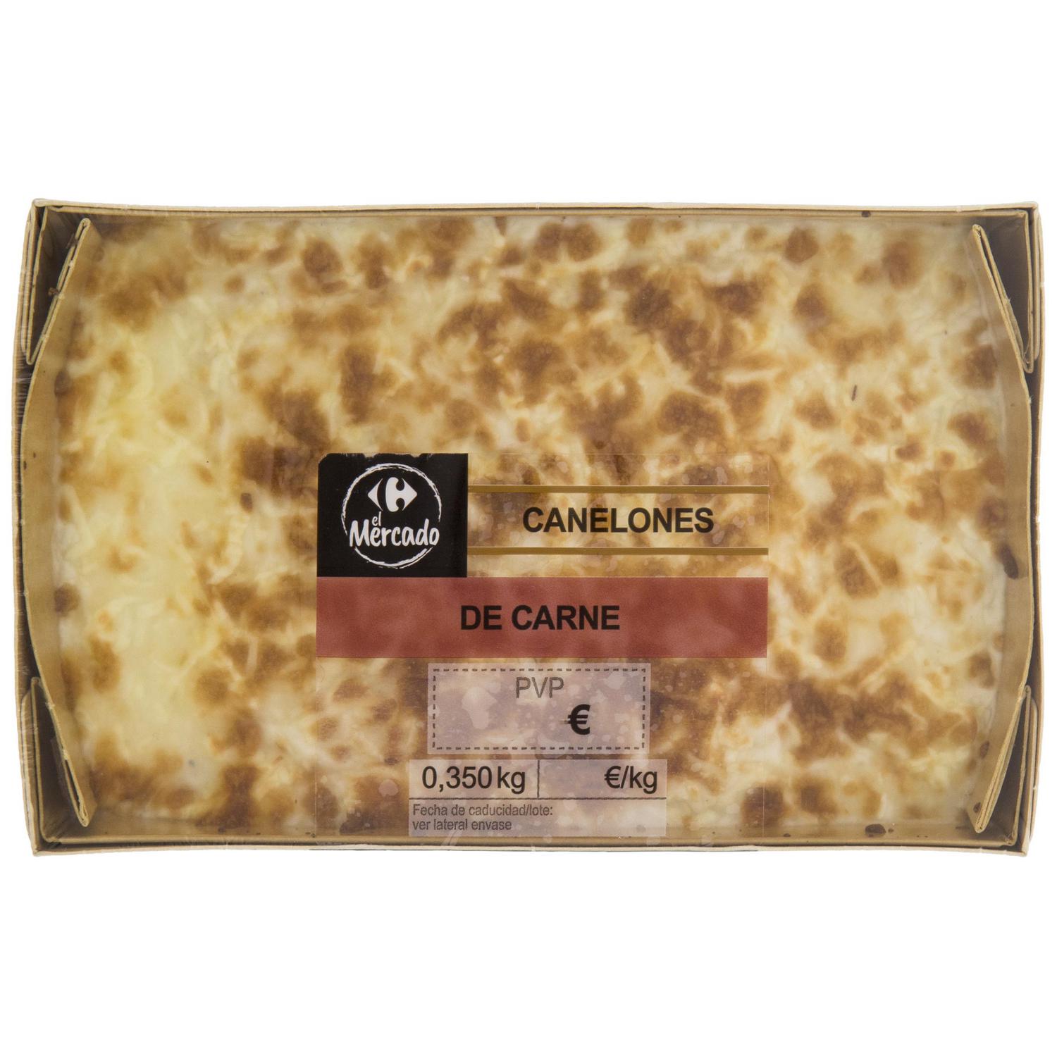 Canelones de carne El Mercado 350 g