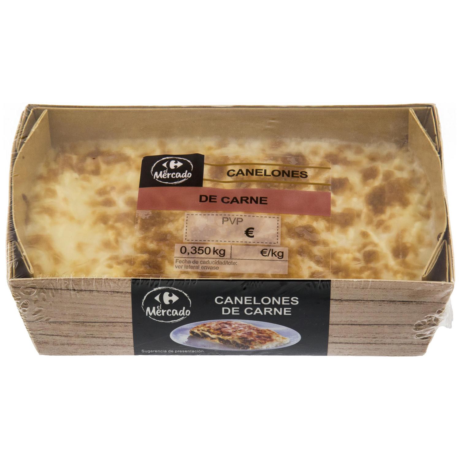 Canelones de carne El Mercado 350 g