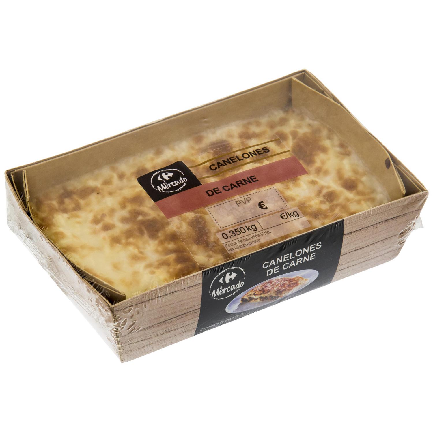 Canelones de carne El Mercado 350 g