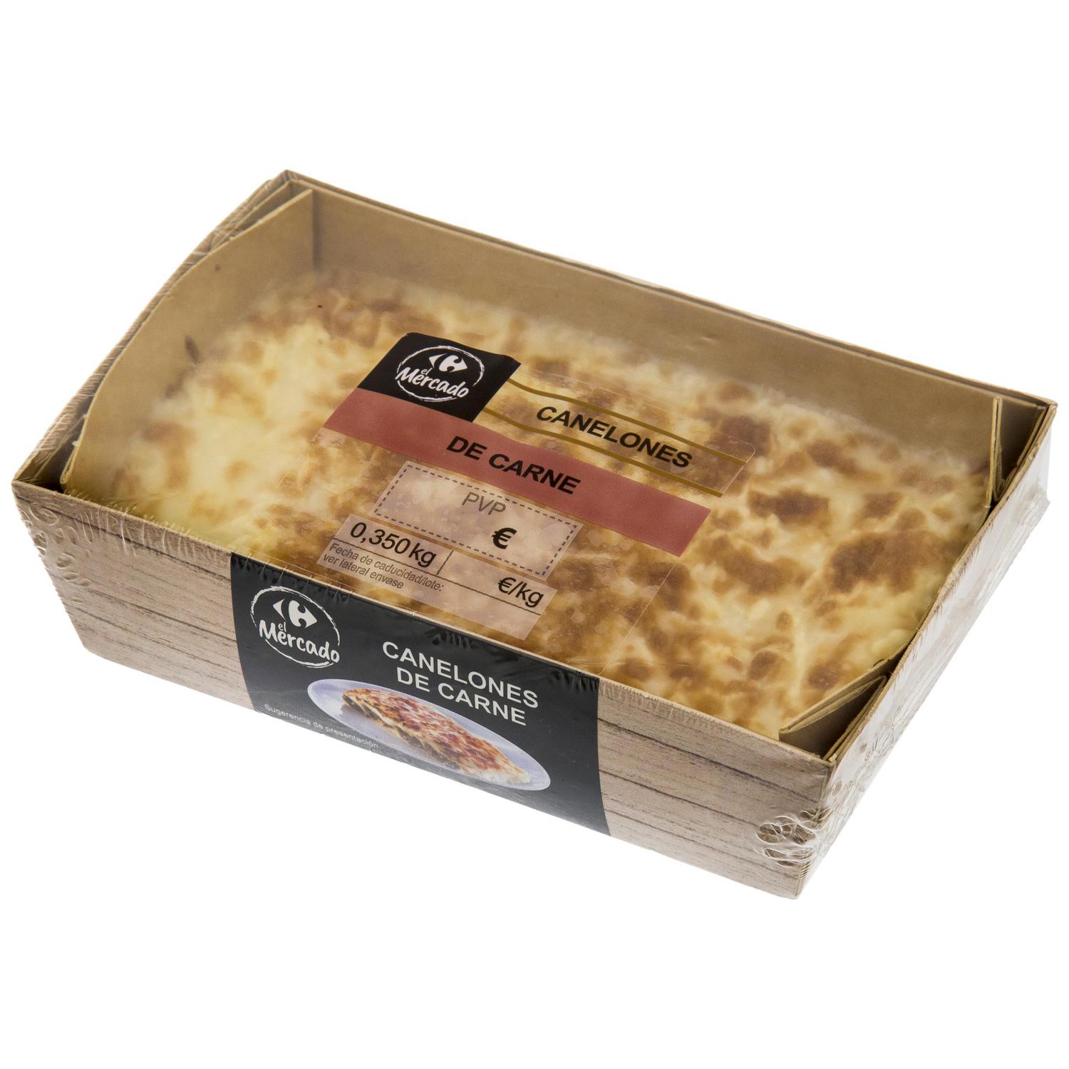 Canelones de carne El Mercado 350 g