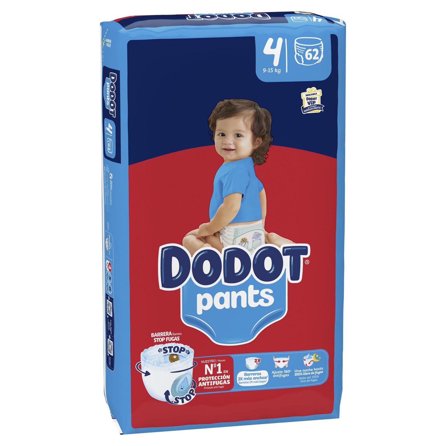 Pants Dodot T4 (9-15 kg) 62 ud.