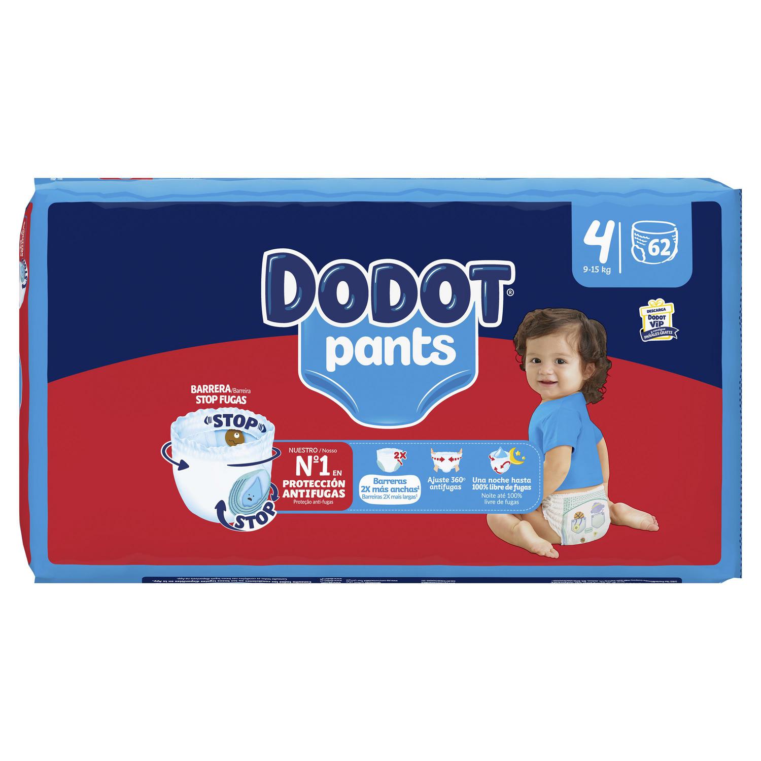 Pants Dodot T4 (9-15 kg) 62 ud.