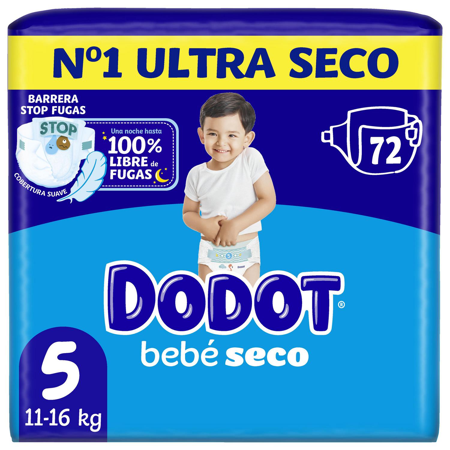 Pañales bebé-seco Dodot T5 (11-16 kg) 72 ud.