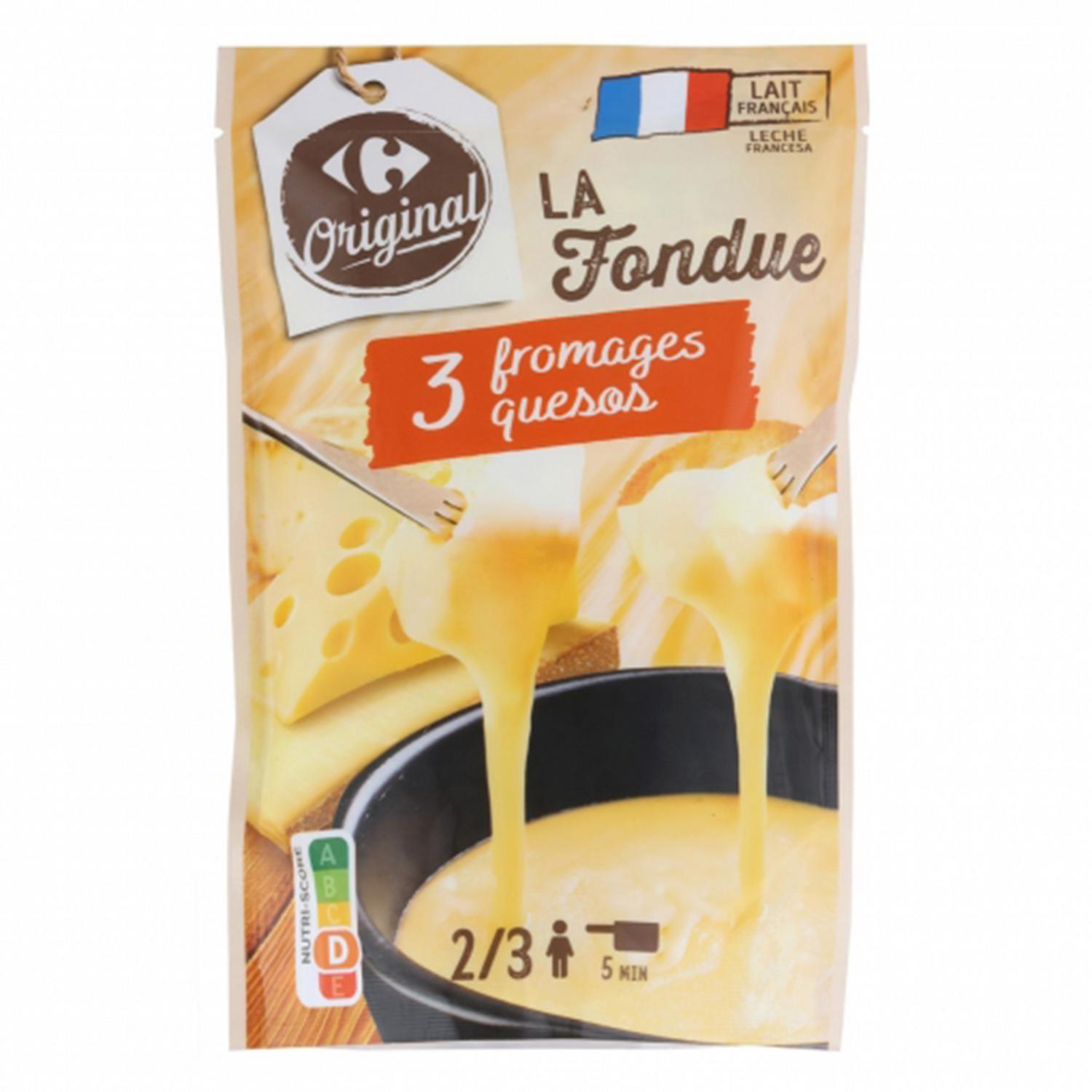 Queso fondue Carrefour Original 400 g.