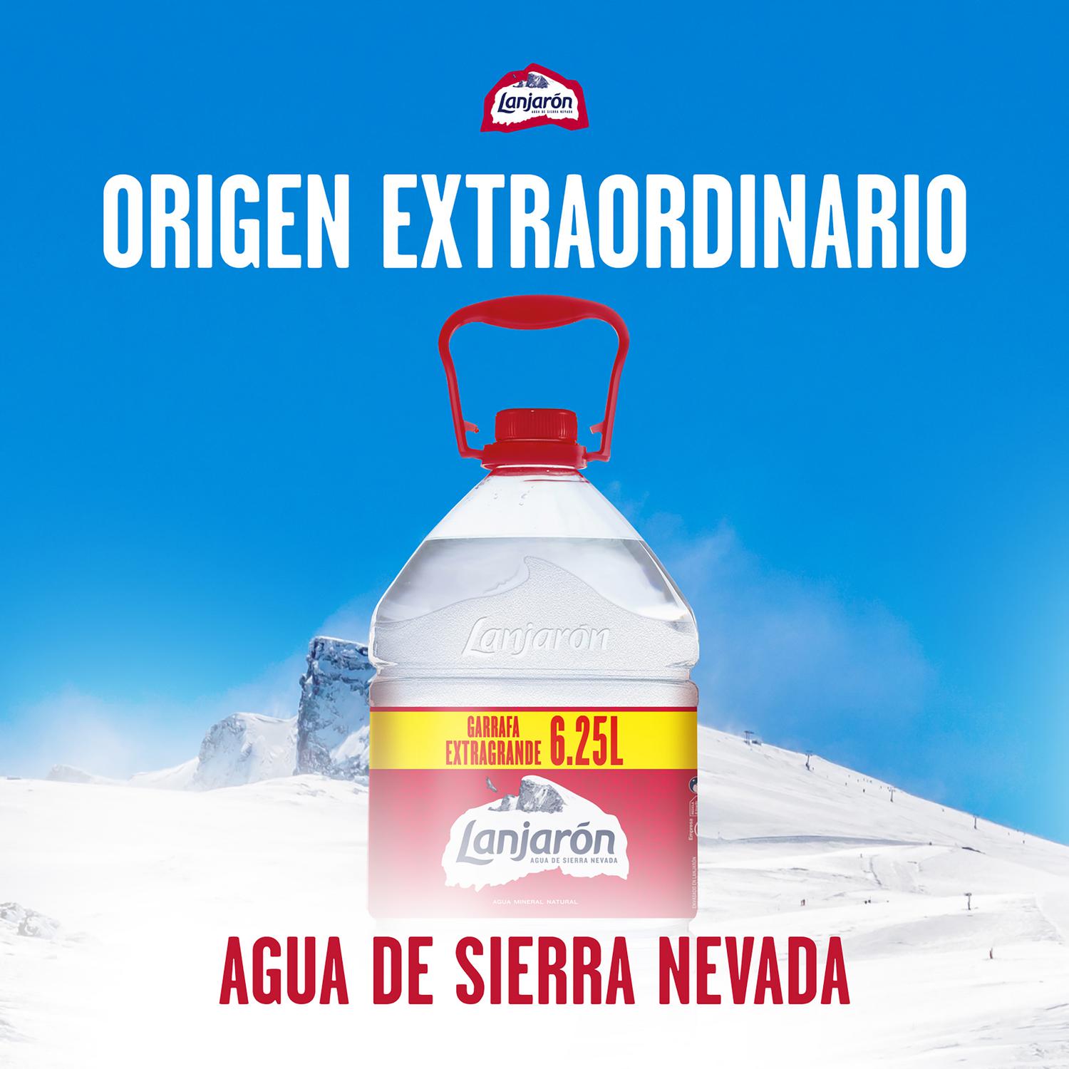 Agua mineral Lanjarón 6,25 l.
