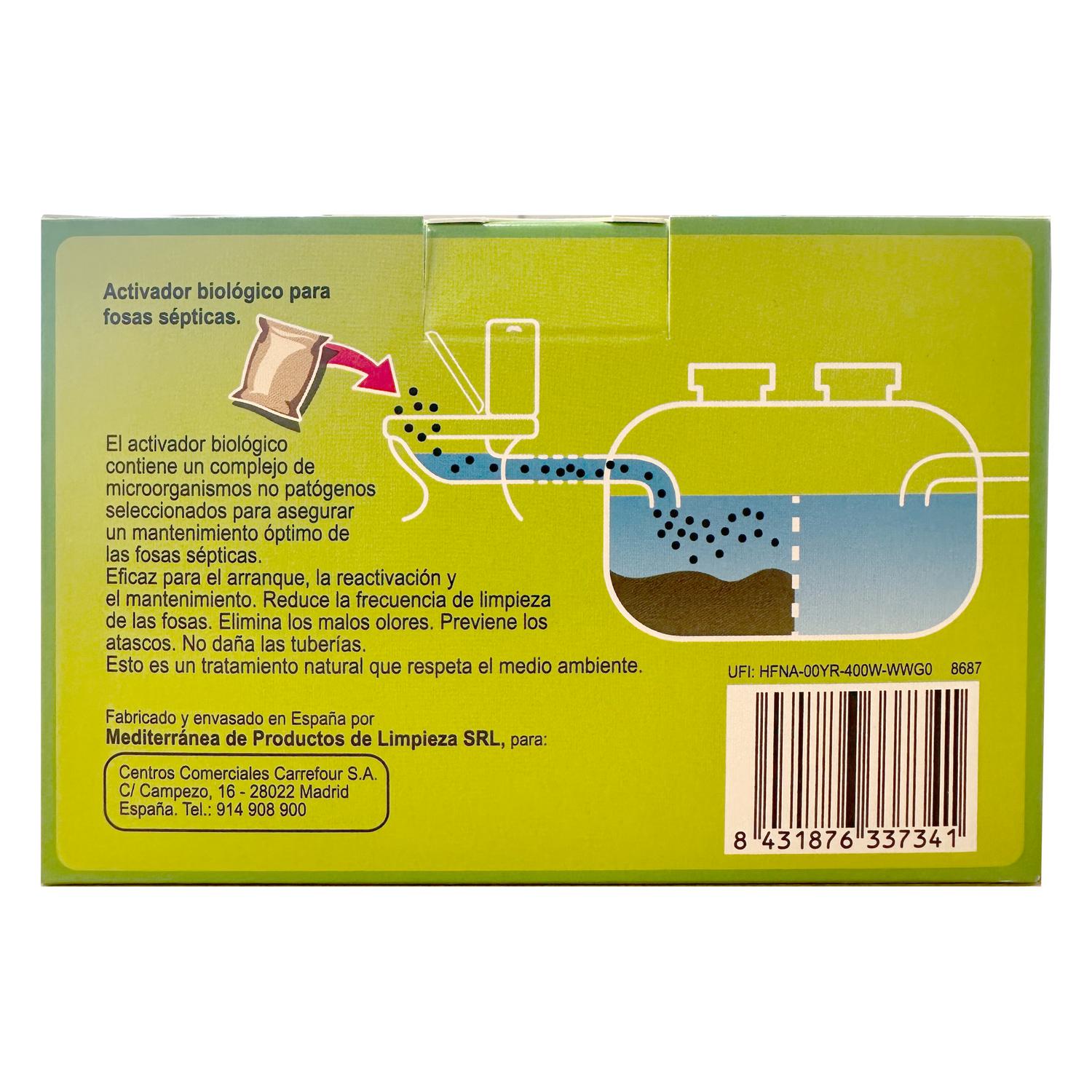 Activador biológico para fosas sépticas Carrefour Expert 300 g.