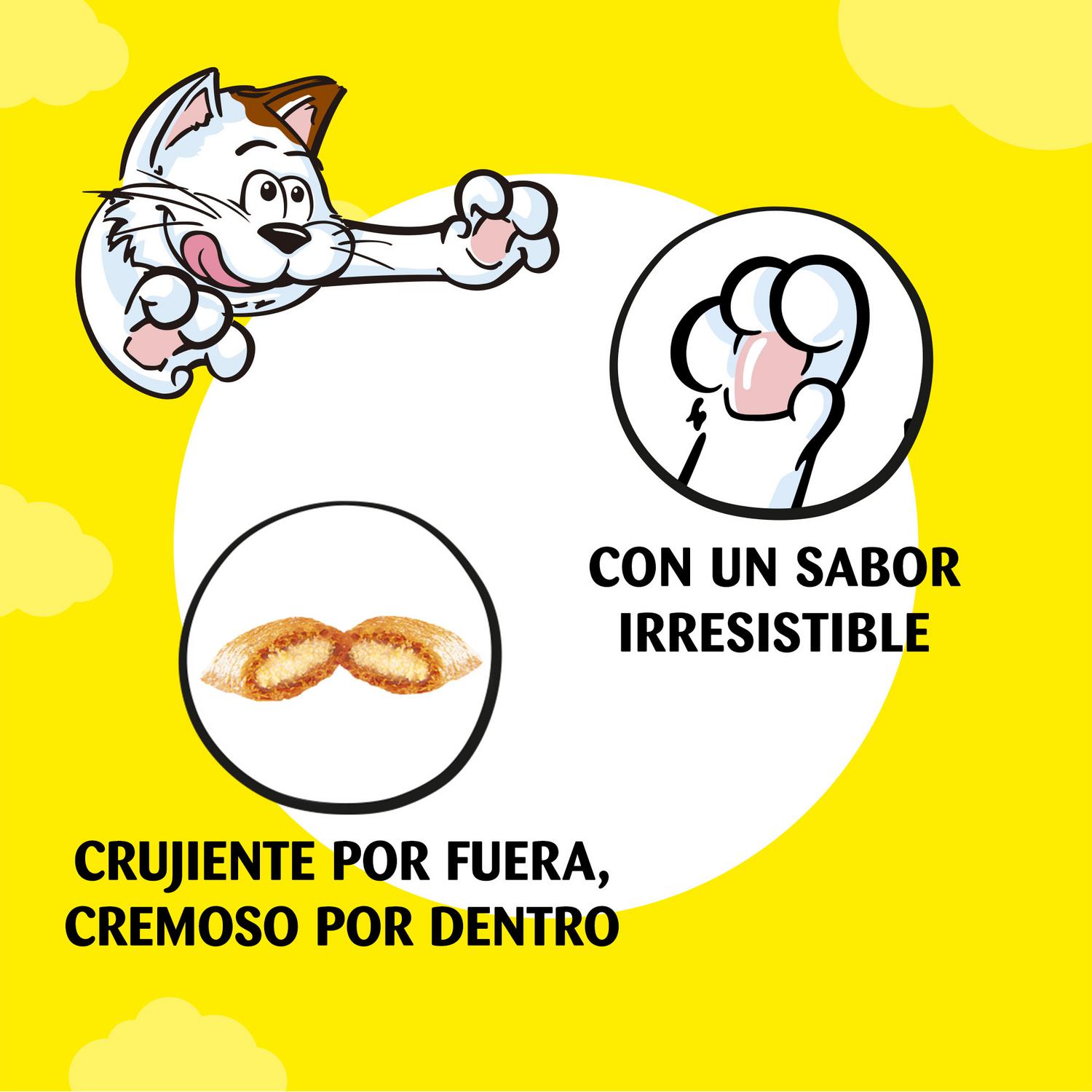 Snacks de pollo para gatos Catisfactions 60 g.