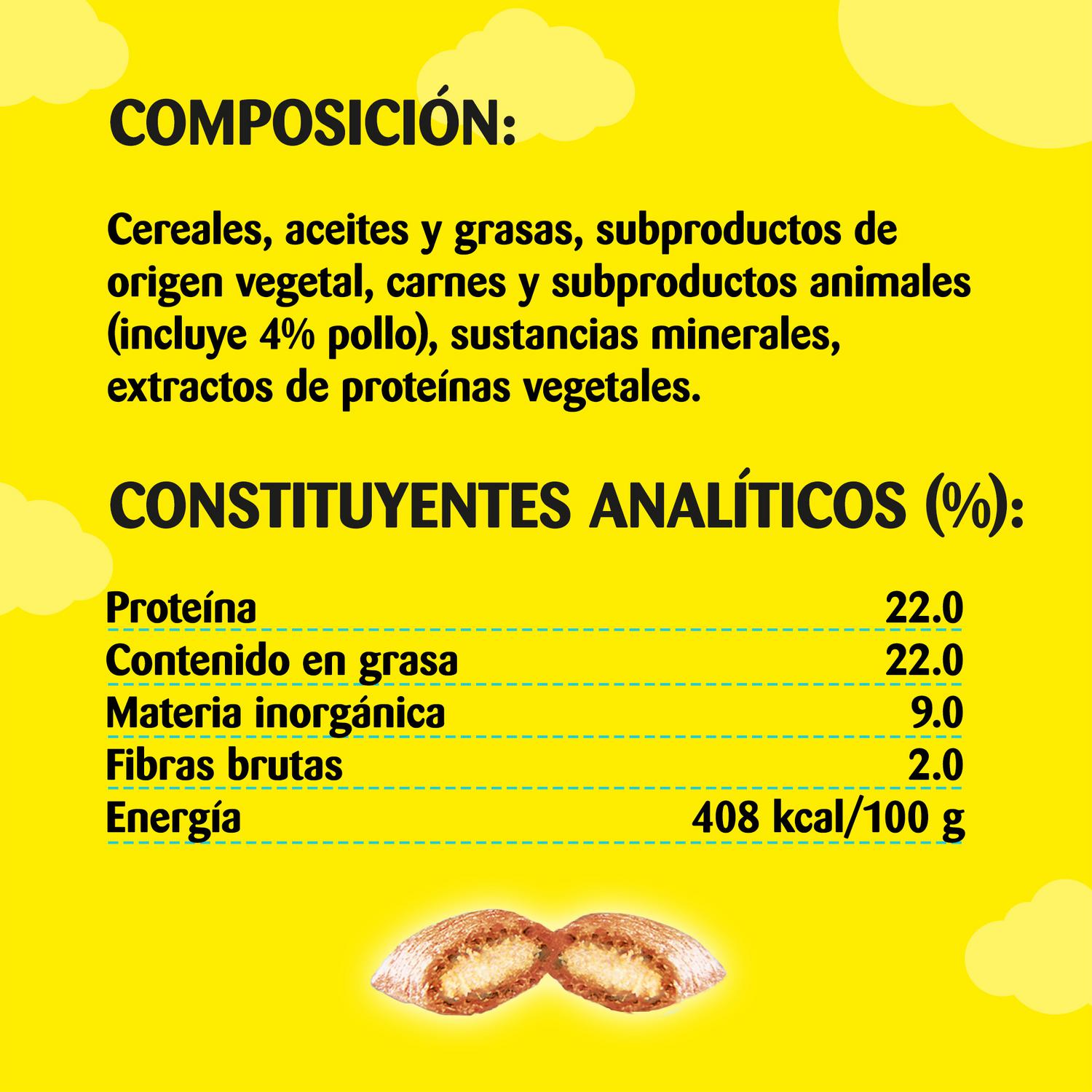 Snacks de pollo para gatos Catisfactions 60 g.