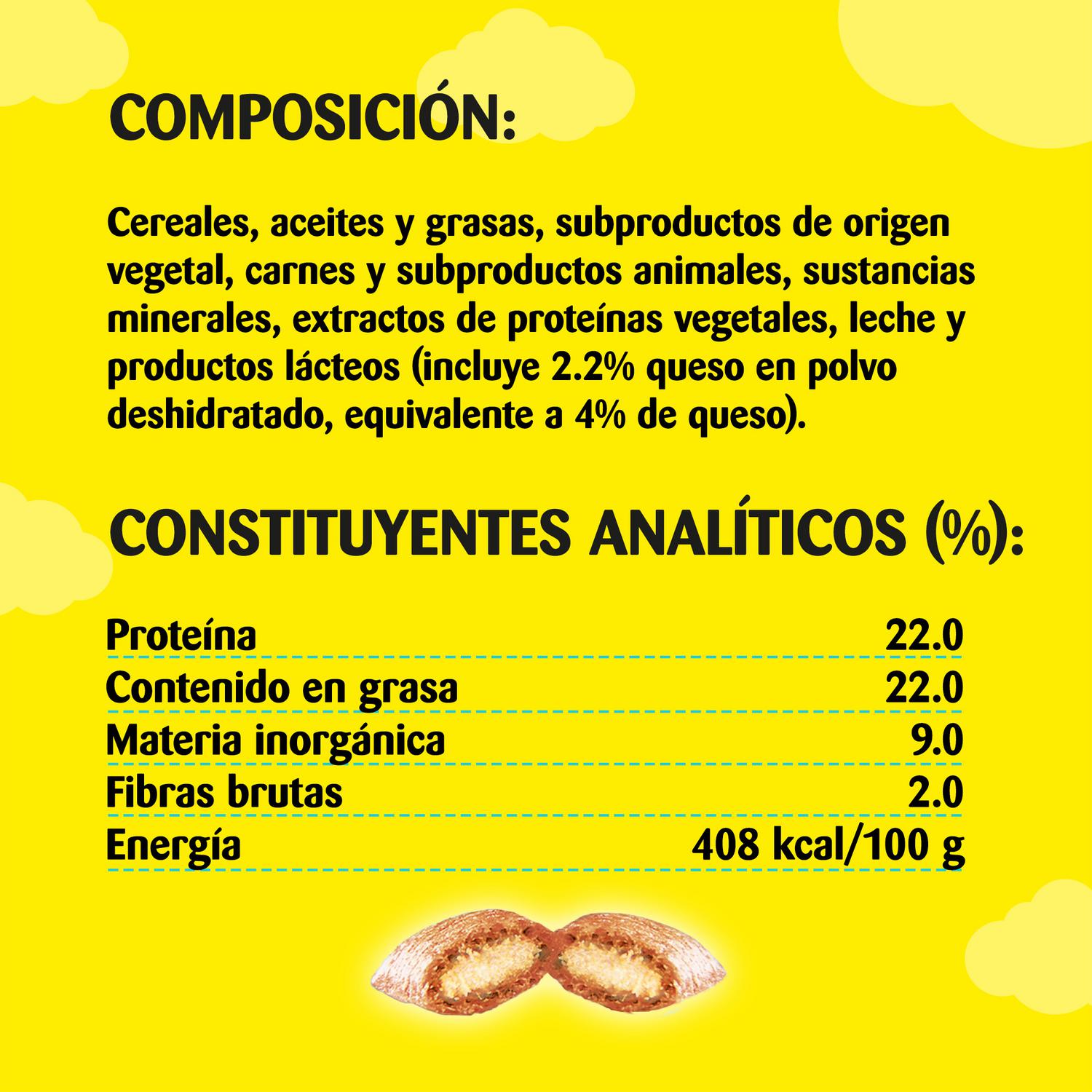 Snacks de queso para gatos Catisfactions 60 g.
