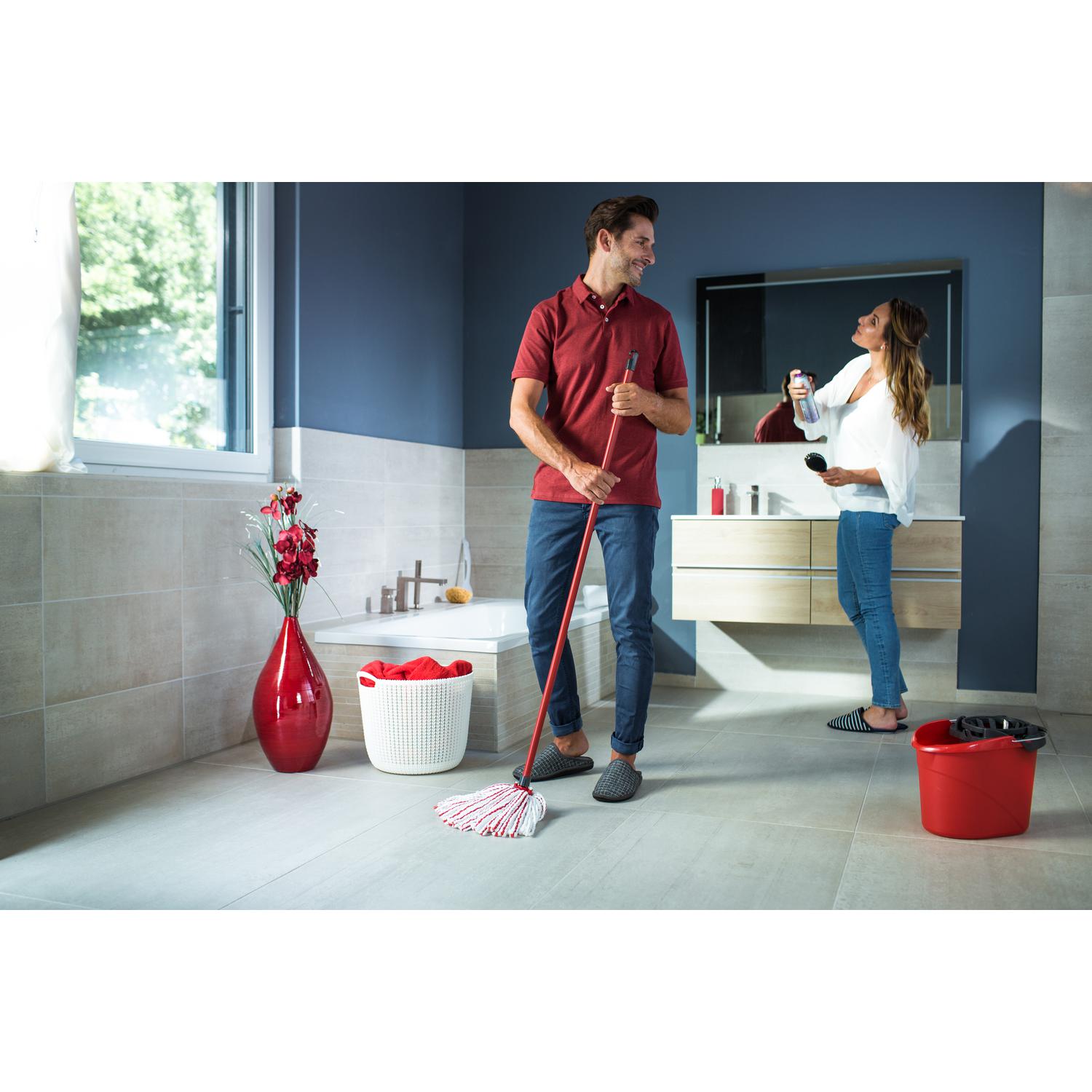 Fregona Microfibra Poliéster Premium 2 en 1