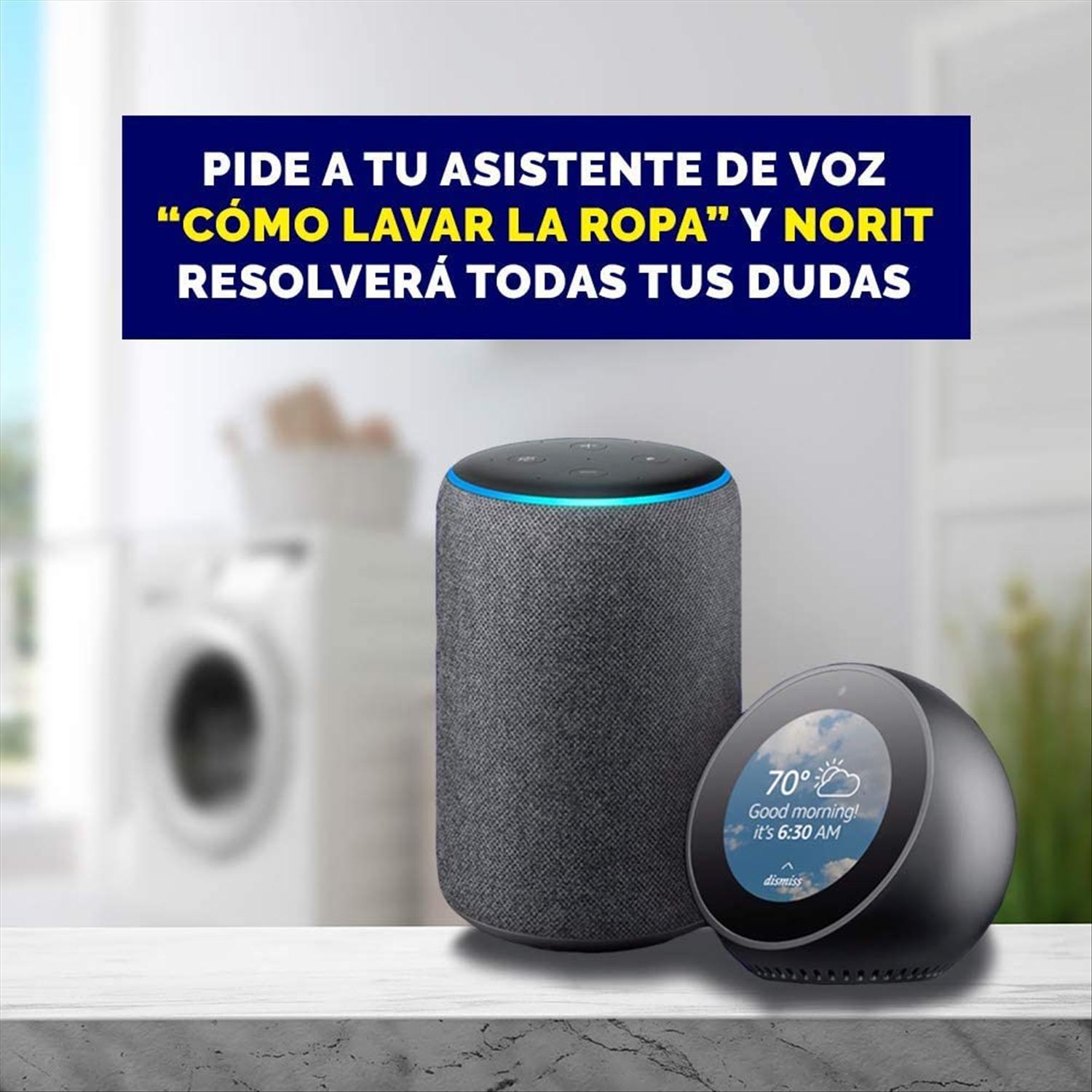 Detergente líquido delicado a mano Norit 45 lavados.