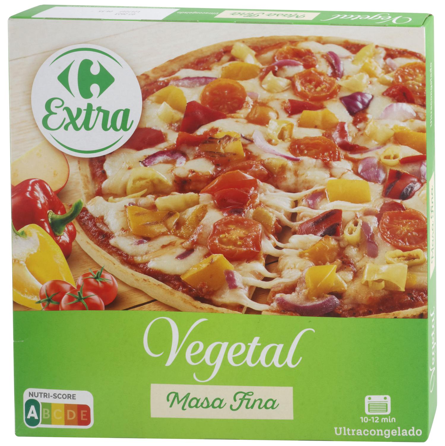 Pizza vegetal Carrefour 350 g.