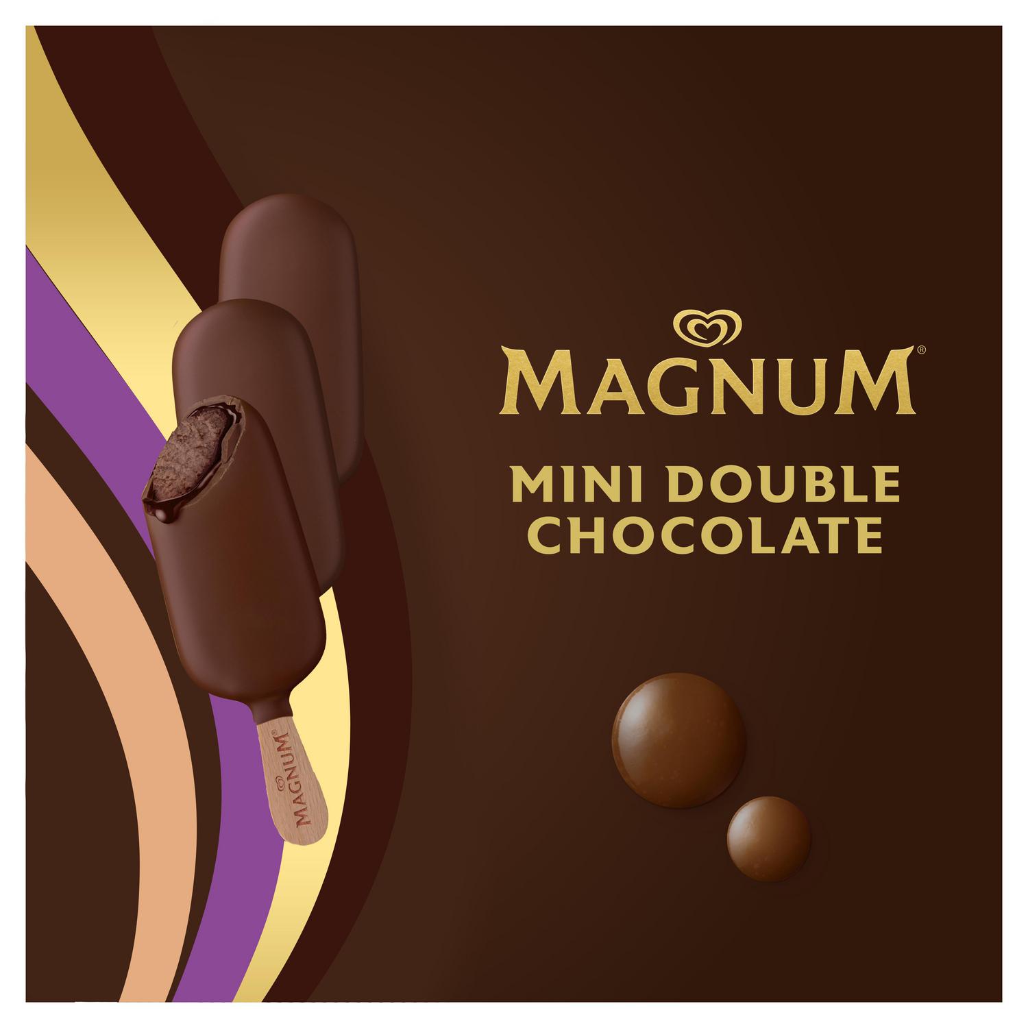 Mini bombón helado de chocolate Double Magnum 6 ud.