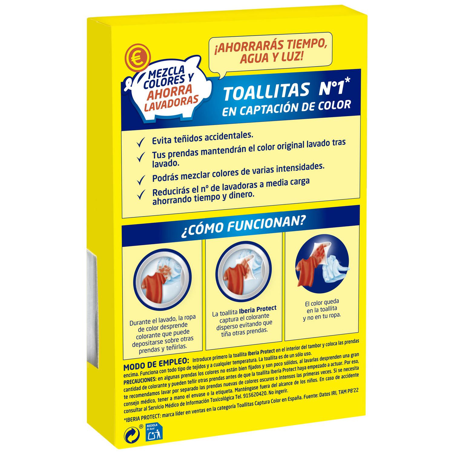 Toallitas captura colores Iberia Protect 25 ud.