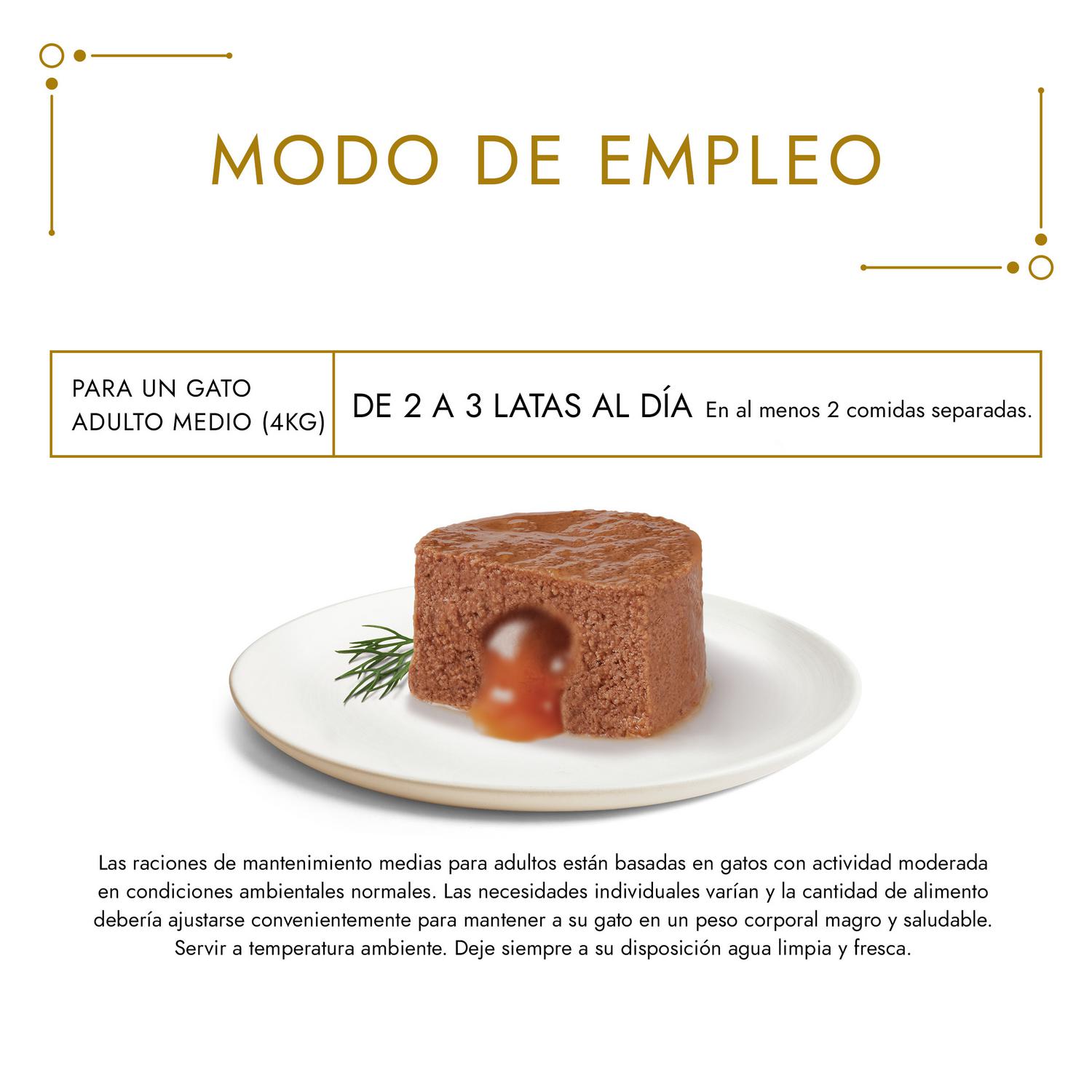Comida húmeda de atún para gato adulto Purina Gourmet Gold Fondant 85 g.