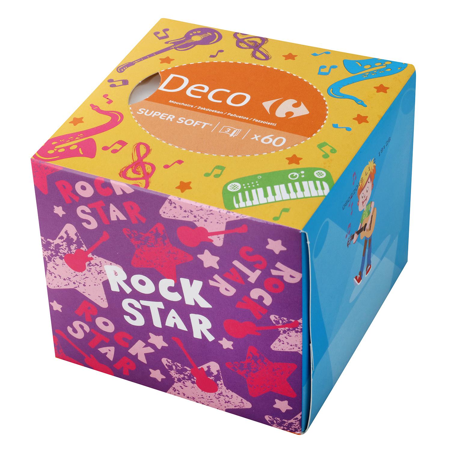 Caja de pañuelos Deco Carrefour 60 ud.