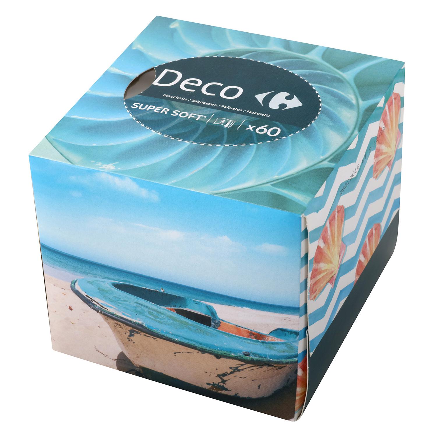 Caja de pañuelos Deco Carrefour 60 ud.