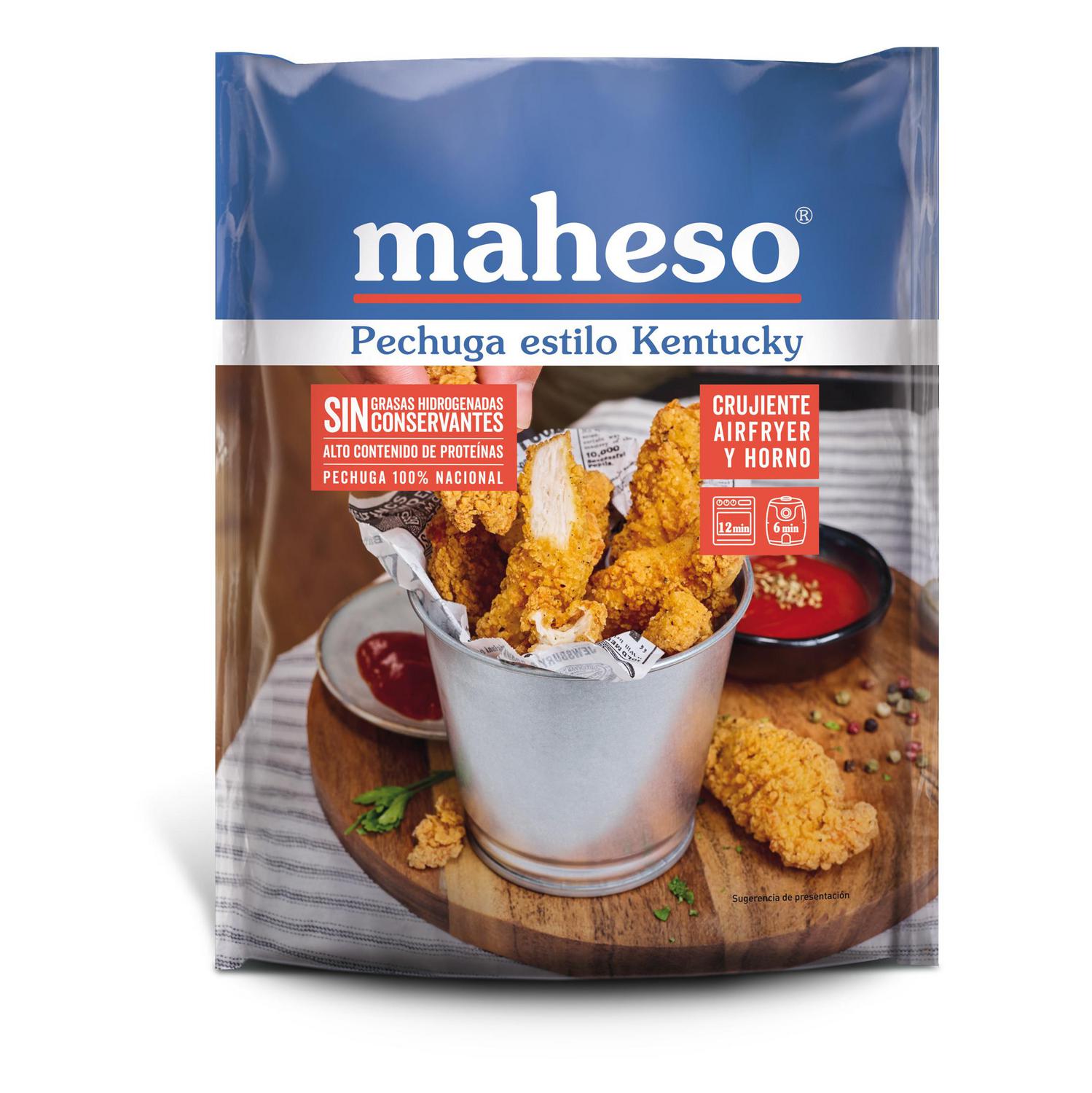 Pechuga de pollo estilo Kentucky Maheso 250 g.