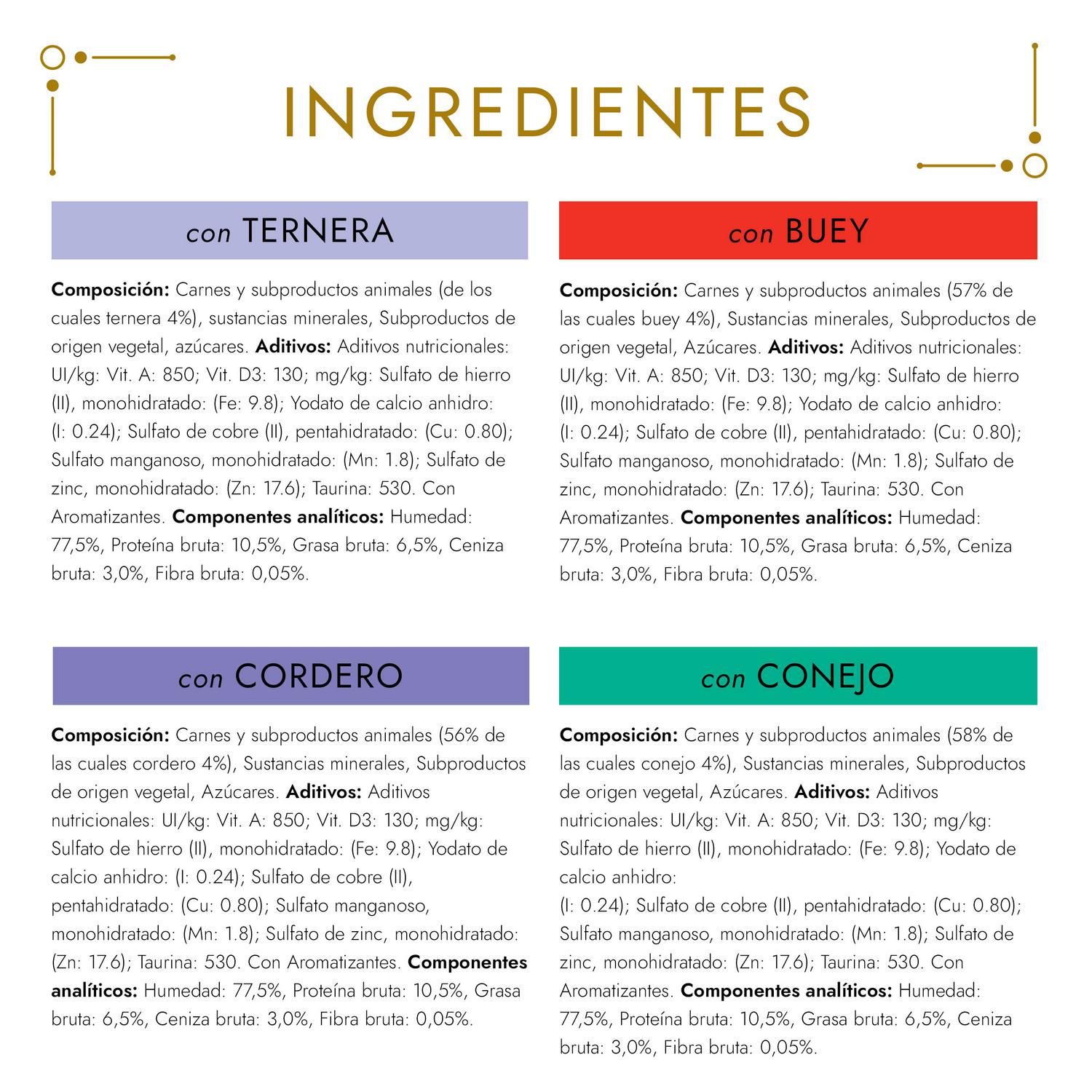 Comida húmeda mousses para gato adulto Purina Gourmet Gold  24x85 g