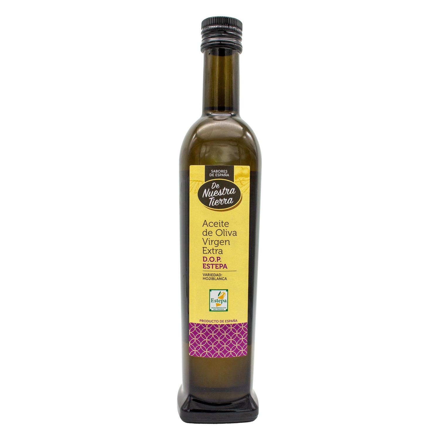 Aceite de oliva virgen extra De Nuestra Tierra D.O Estepa 500 ml.
