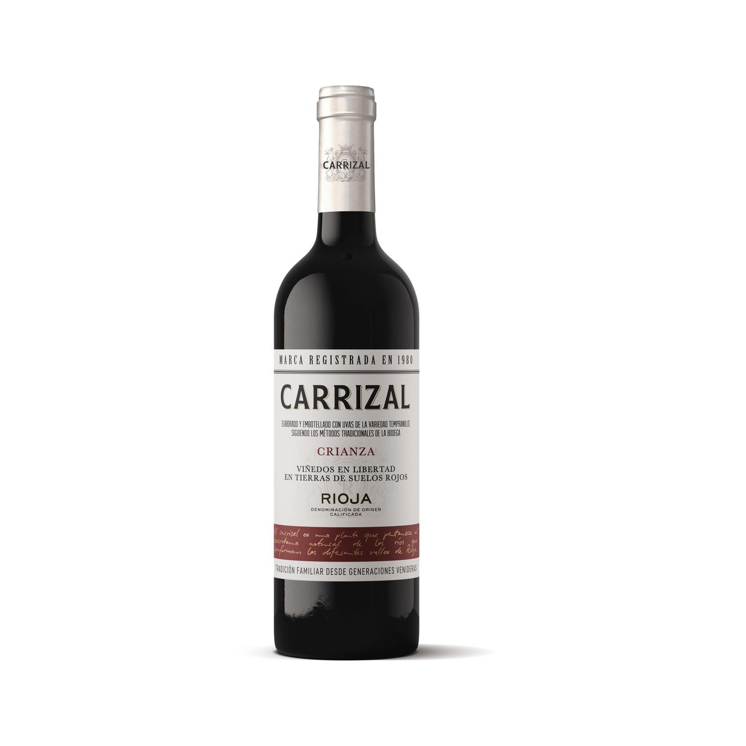 Vino tinto crianza Carrizal D.O.Ca Rioja 75 cl.