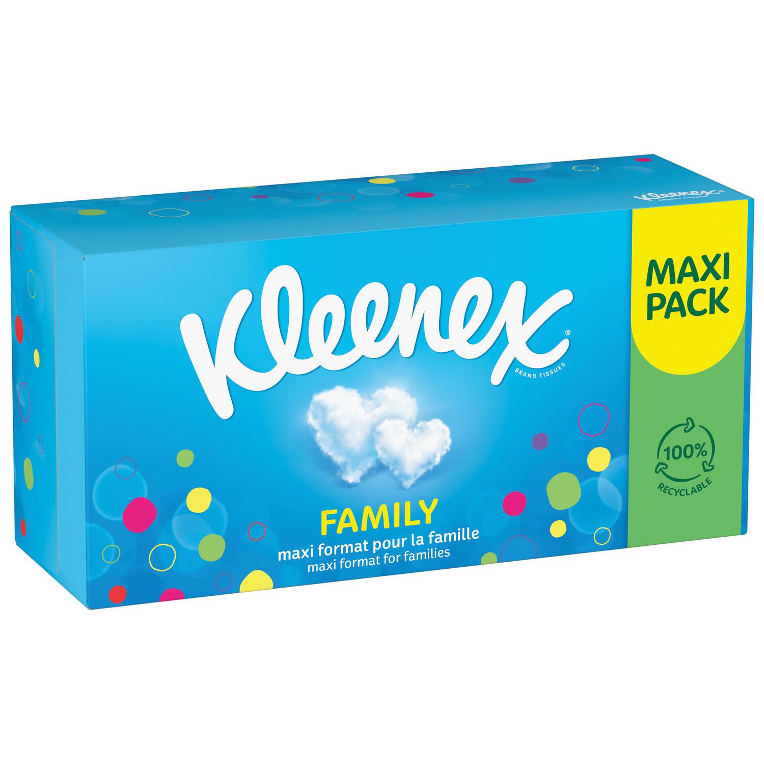 Pañuelos Family Kleenex caja 128 ud.
