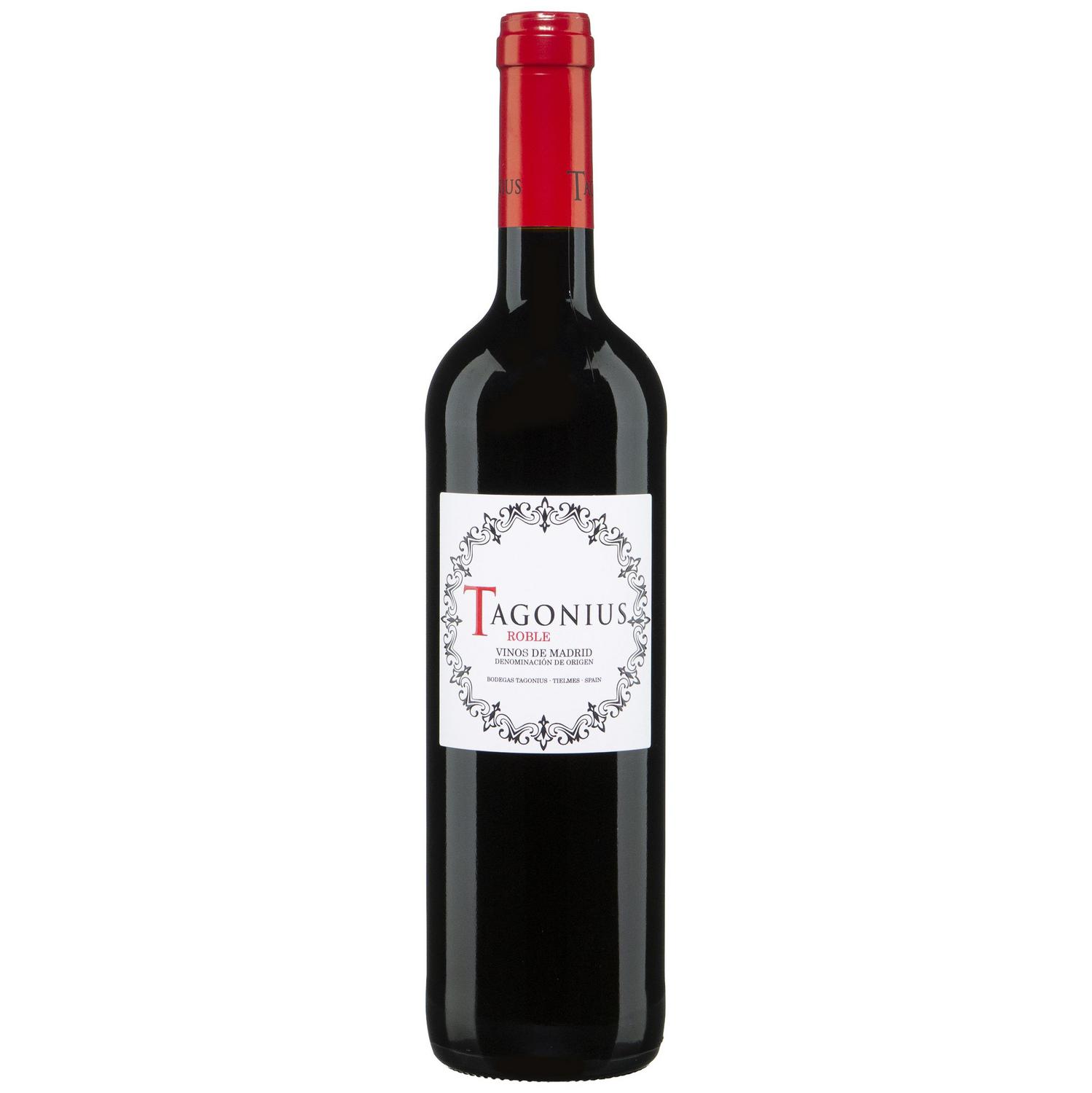 Vino tinto roble Tagonius D.O. Vinos de Madrid 75 cl.